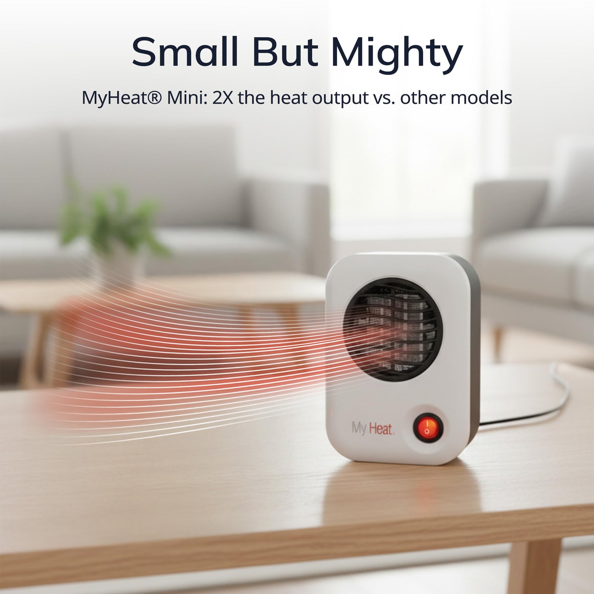 Lasko MyHeat Personal Space Heater, Compact, White