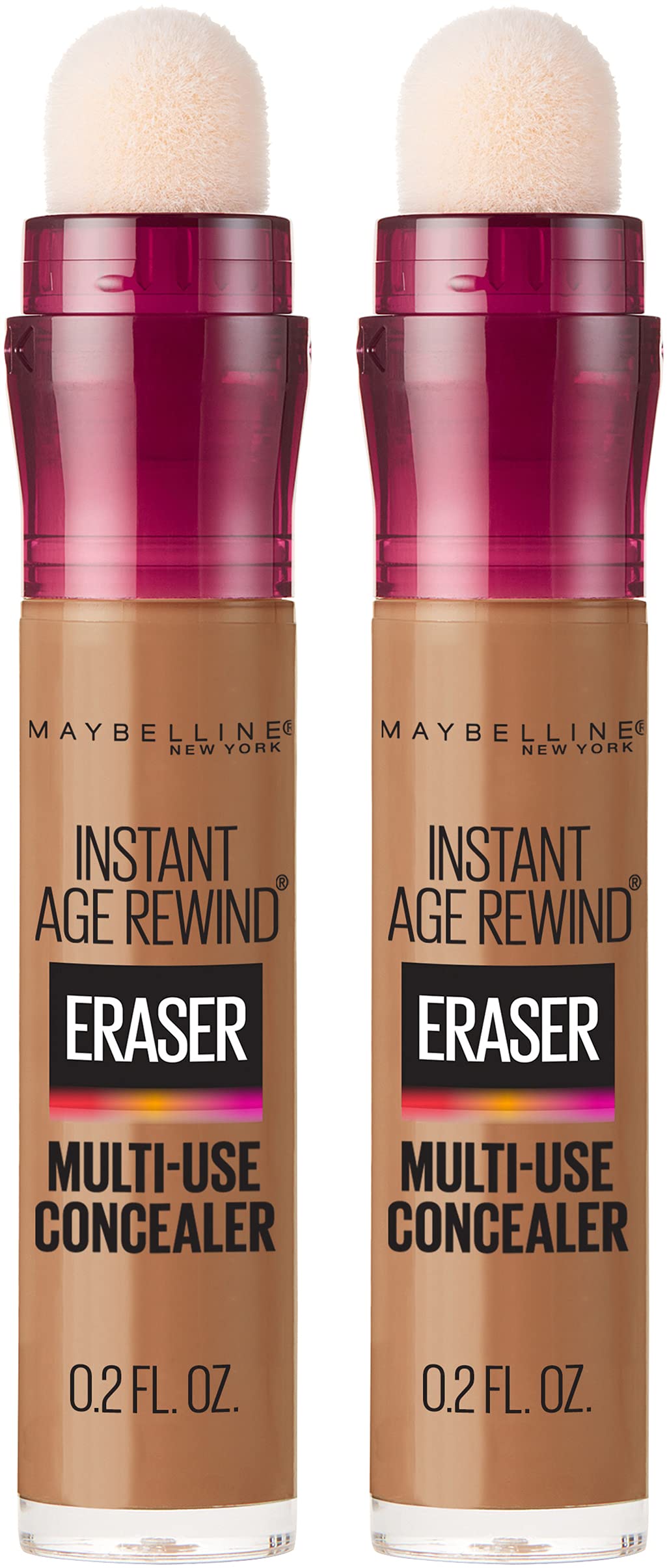 Maybelline Instant Age Rewind Eraser Dark Circles Treatment Multi-Use Concealer, Warm Olive, 0.2 Fl Oz (Pack of 2) (Packaging May Vary)