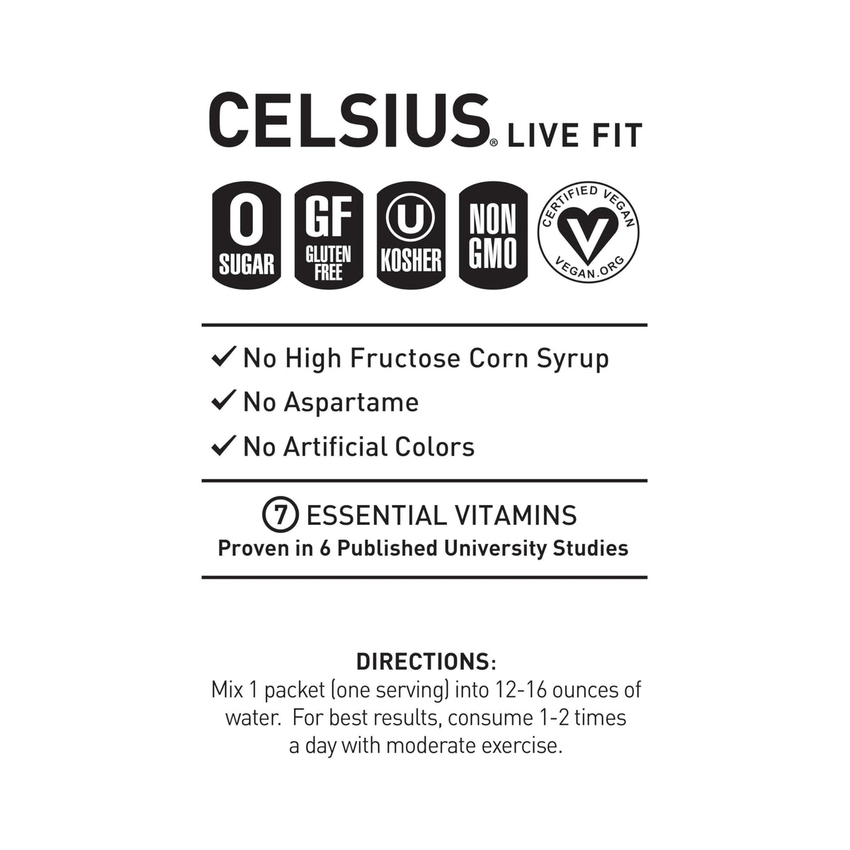 CELSIUS On The Go Strawberry Mango, Sugar Free Energy Drink Mix (14 Sticks per Pack)