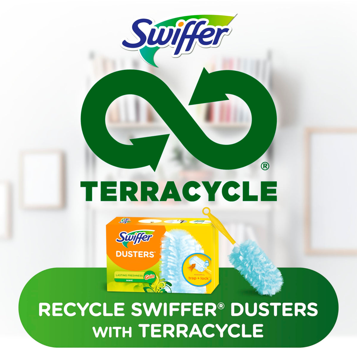 Swiffer 180 Duster, Car Duster Refills, Gain Scent, 10 Count
