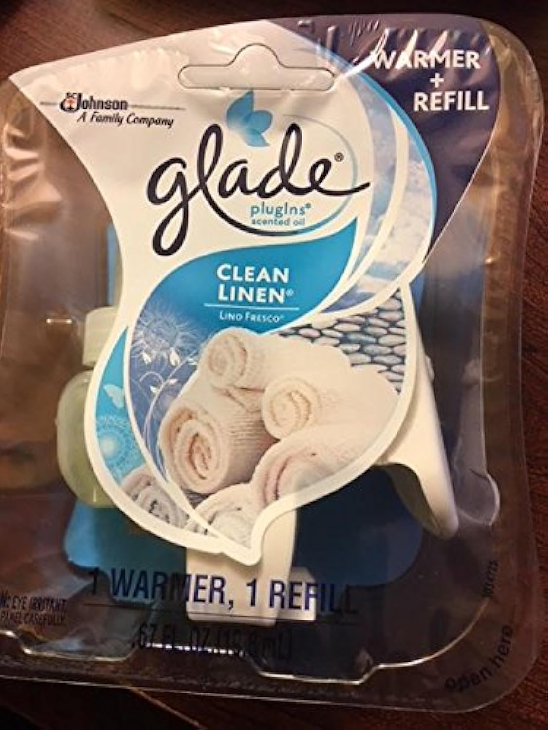Glade Plugins Clean Lenin Warmer+Refill (Pack of 2)