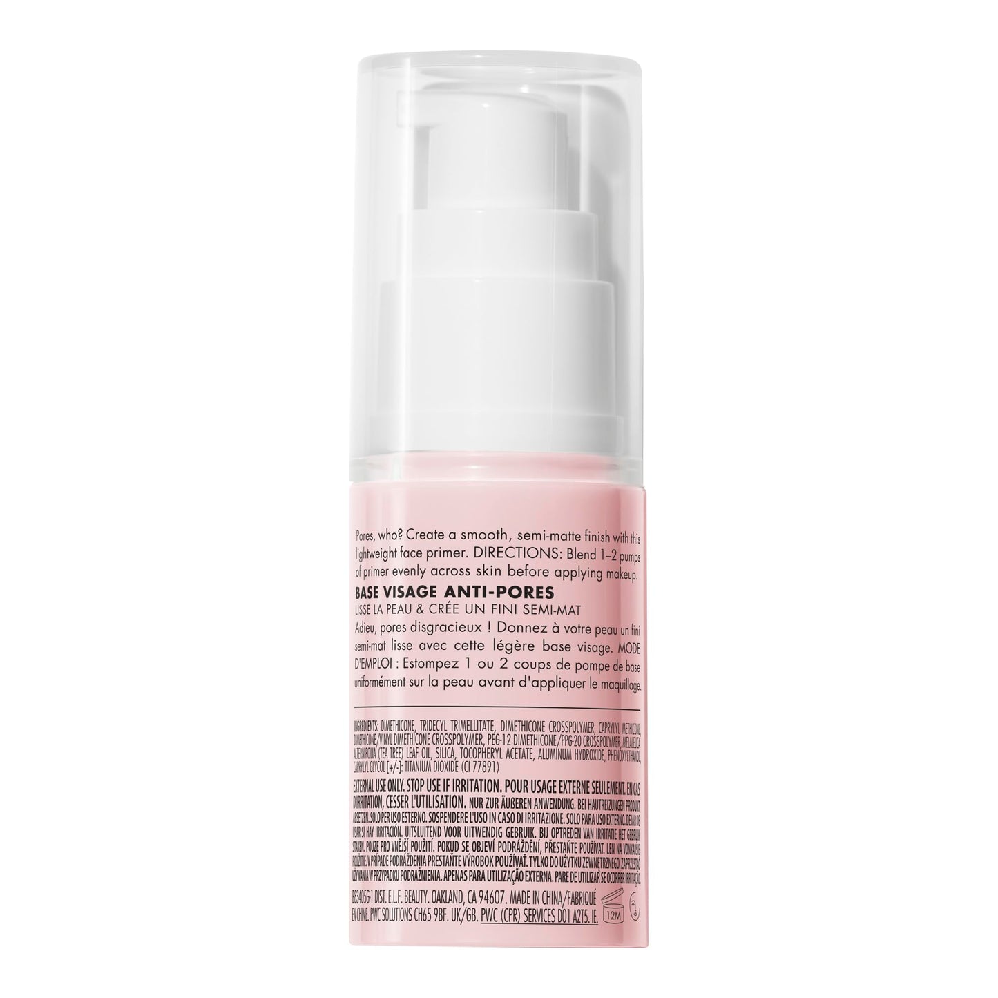 e.l.f. Poreless Face Primer, Restoring Makeup Primer For A Flawless, Smooth Canvas, Infused With Tea Tree & Vitamin A, Vegan & Cruelty-Free.47 Oz