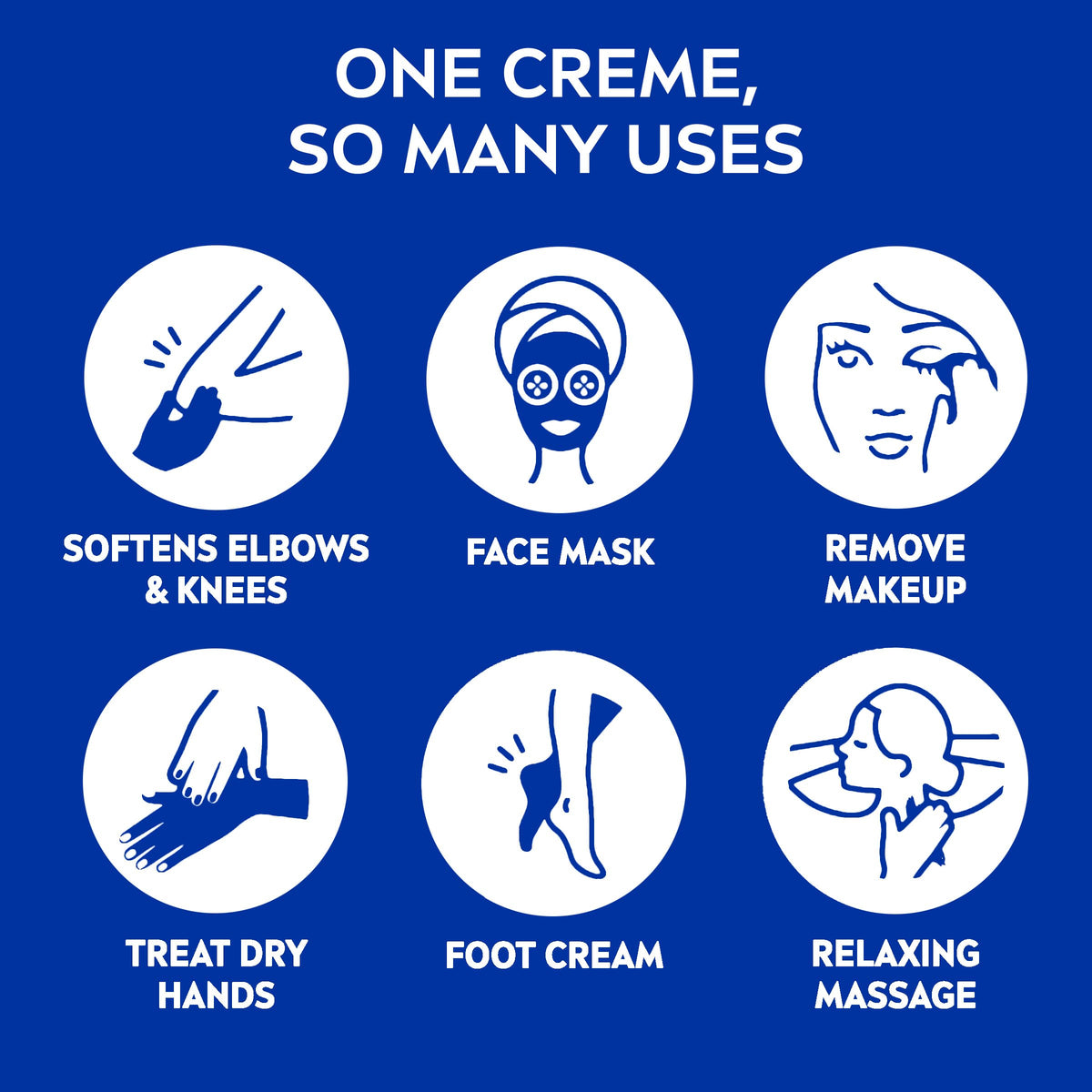 NIVEA Creme Body, Face and Hand Moisturizing Cream, German Formula, Rich Body Moisturizer with Provitamin B5, 8.4 Oz Tin