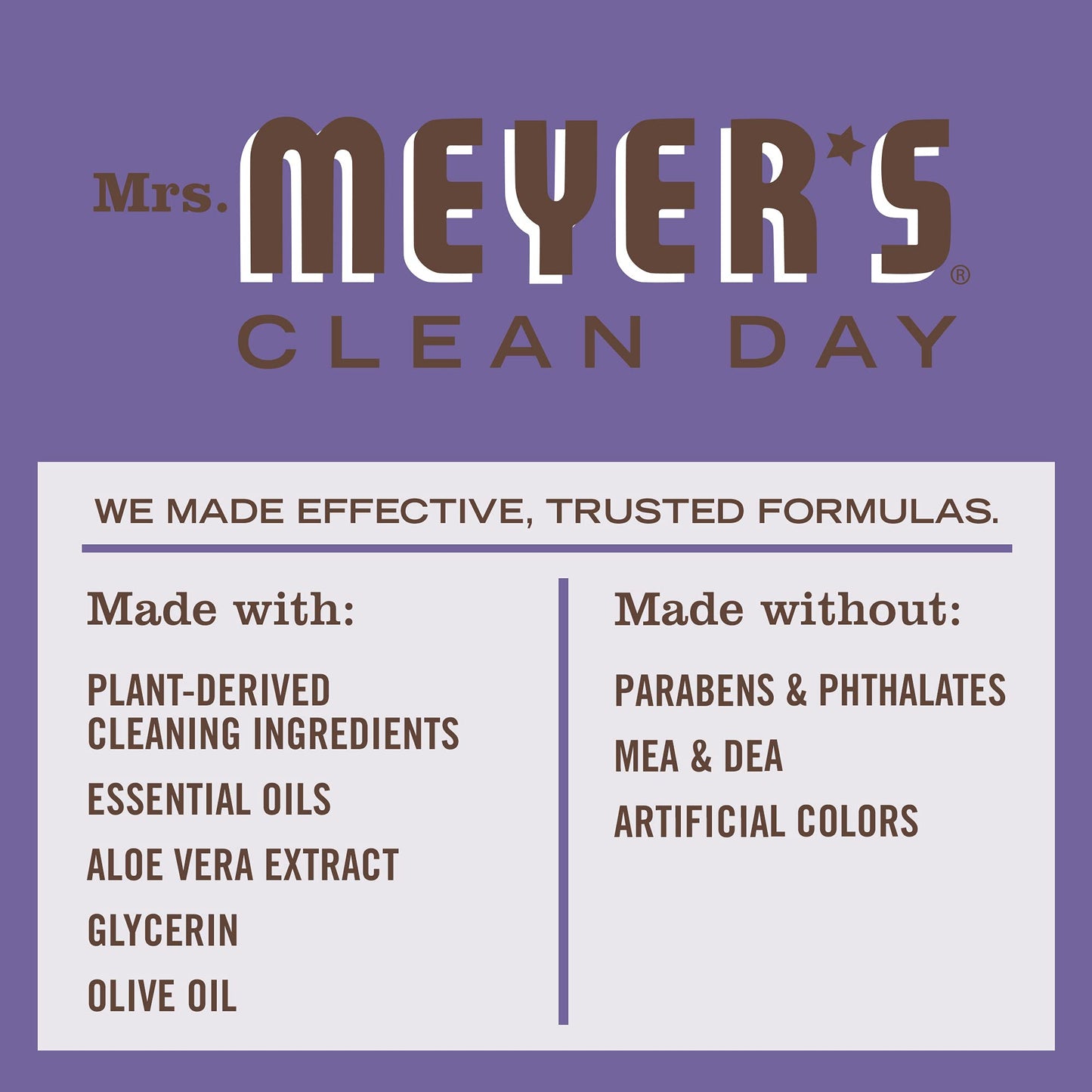 MRS. MEYER'S CLEAN DAY Hand Soap, Compassion Flower, Made with Essential Oils, 12.5 fl. oz