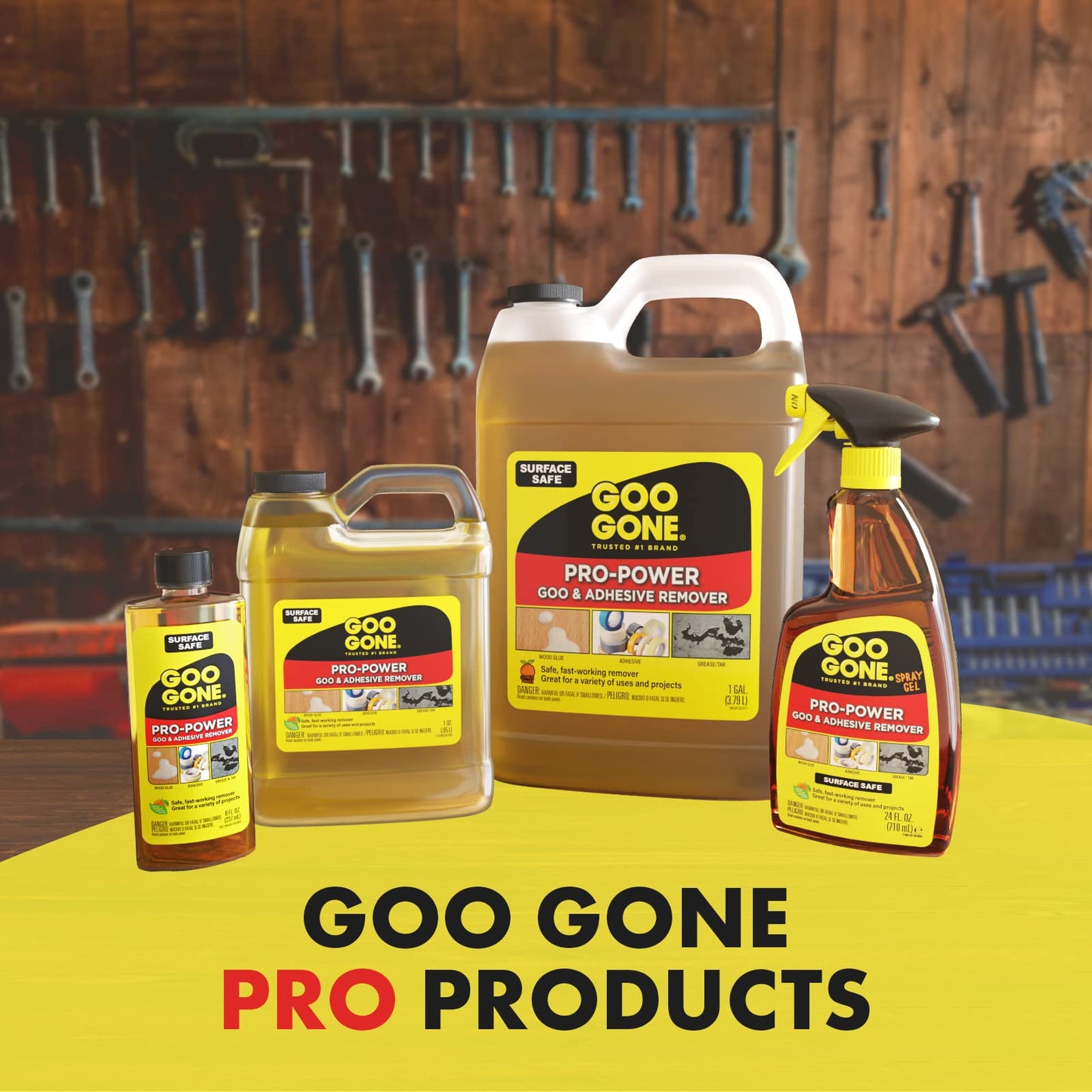 Goo Gone Pro-Power - Professional Strength Adhesive Remover - 128 Fl. Oz.
