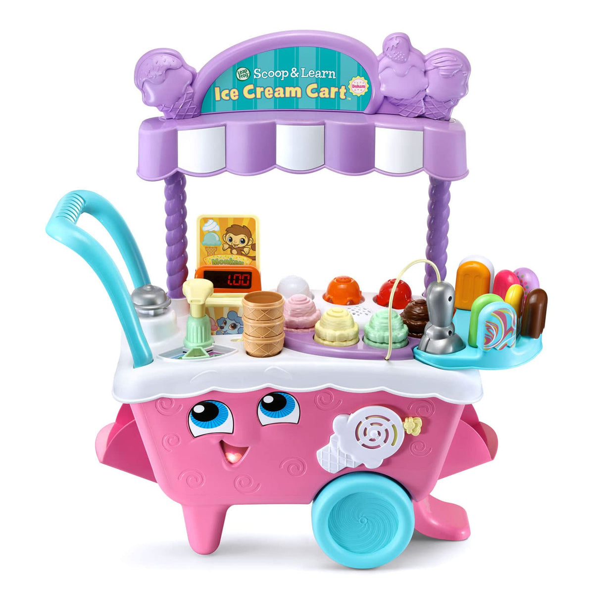 LeapFrog Scoop and Learn Ice Cream Cart Deluxe (Frustration Free Packaging), Pink