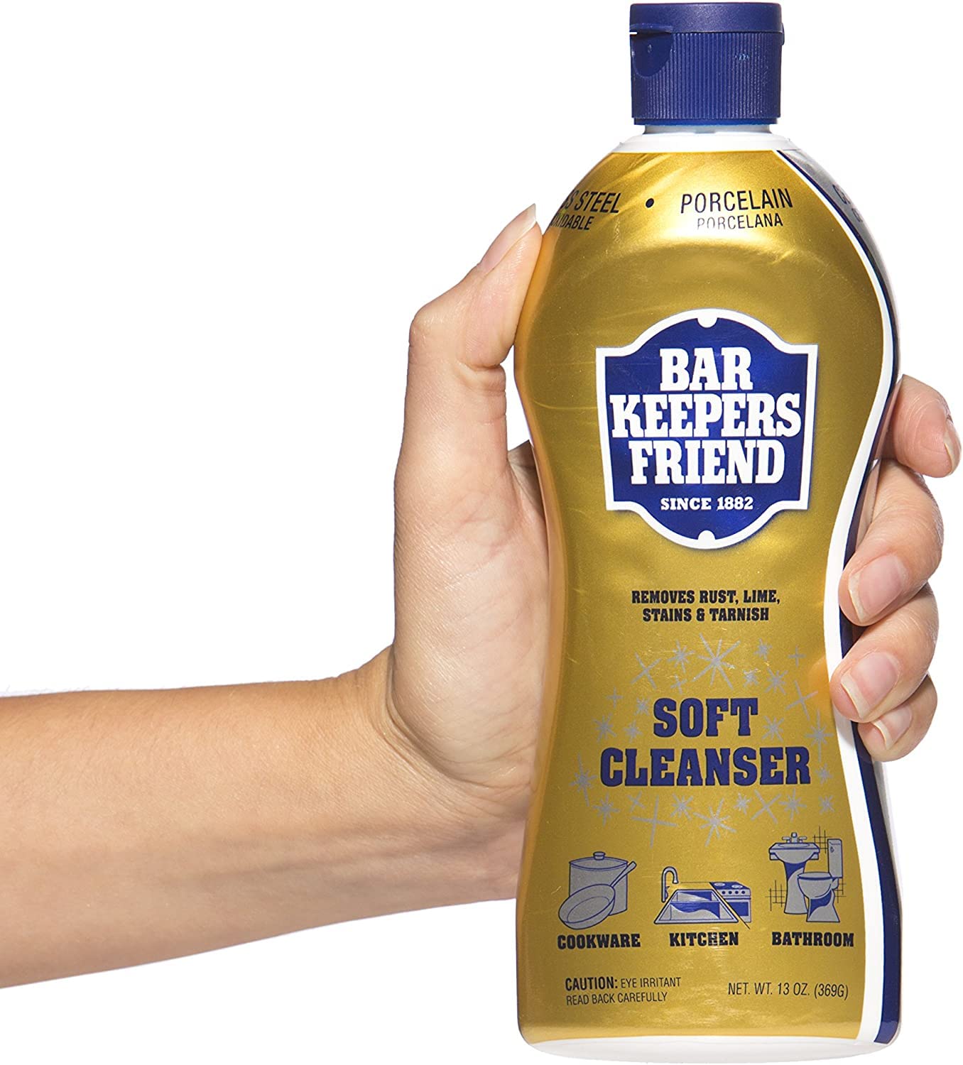 LAIBY Bar Keeper Freind Soft Cleanser 26 oz (Pack of 6), Multi-Purpose Cleaner & Rust Stain Remover