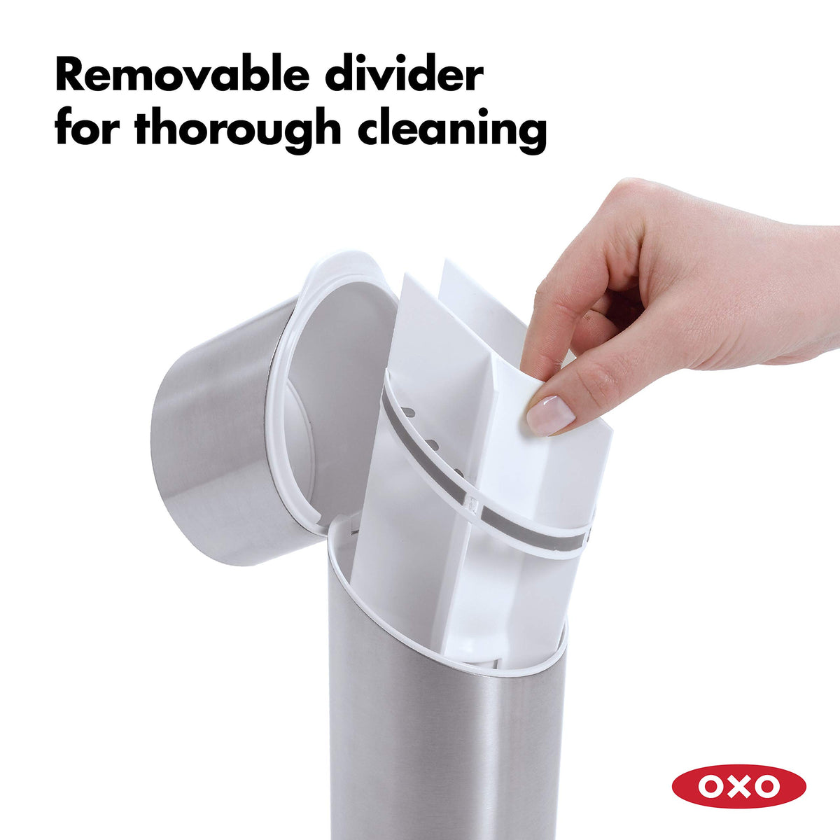 OXO Good Grips Stainless Steel Toothbrush Organizer 9.5 Inch