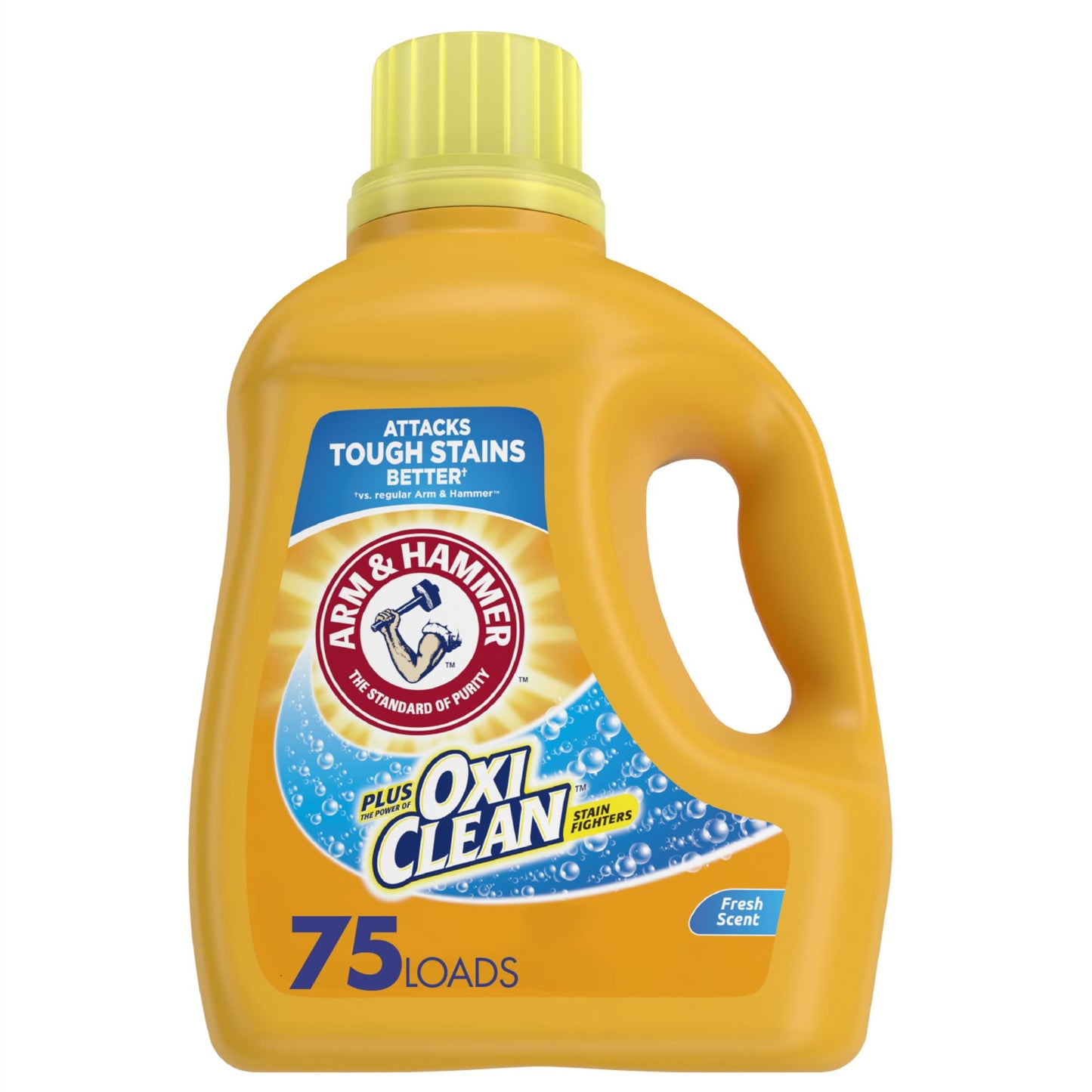 Arm & Hammer Plus OxiClean Fresh Scent, 75 Loads Liquid Laundry Detergent, 118.1 Fl oz