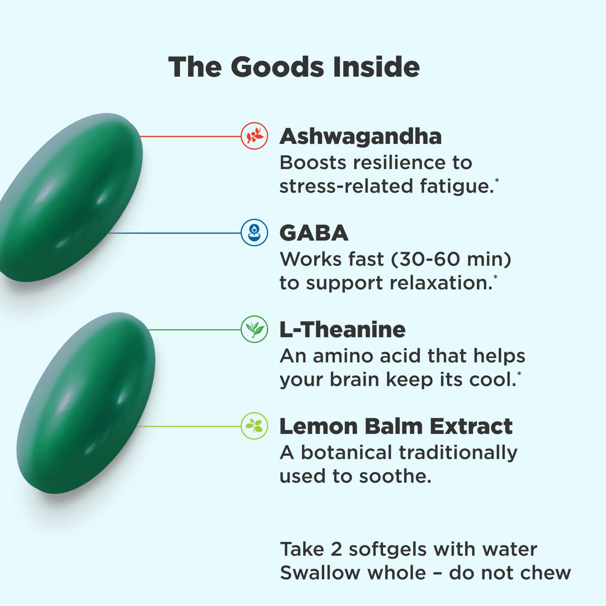 OLLY Ultra Goodbye Stress Softgels, 60ct