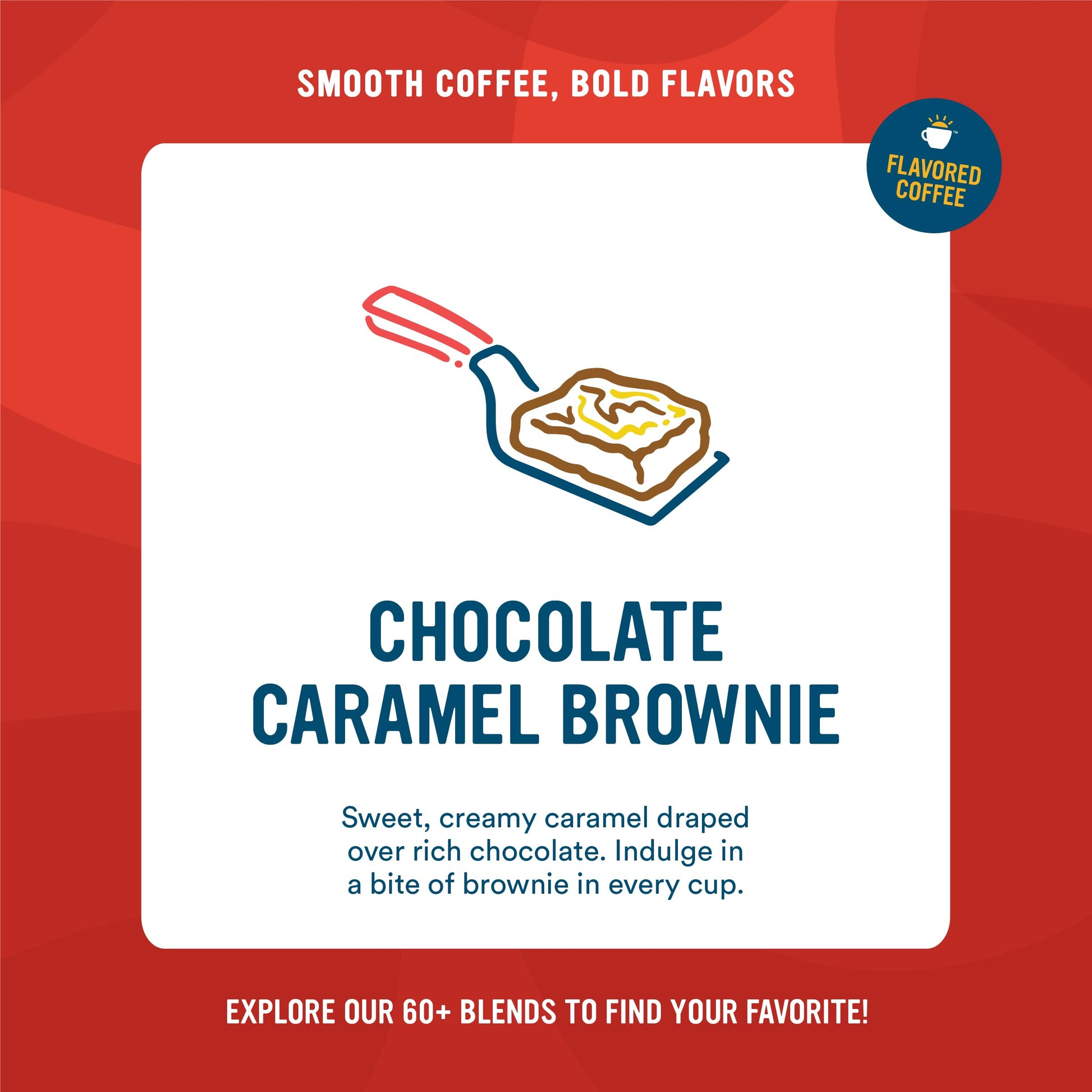 Cameron's Coffee Single Serve Pods, Flavored, Chocolate Caramel Brownie, 12 Count (Pack of 6)
