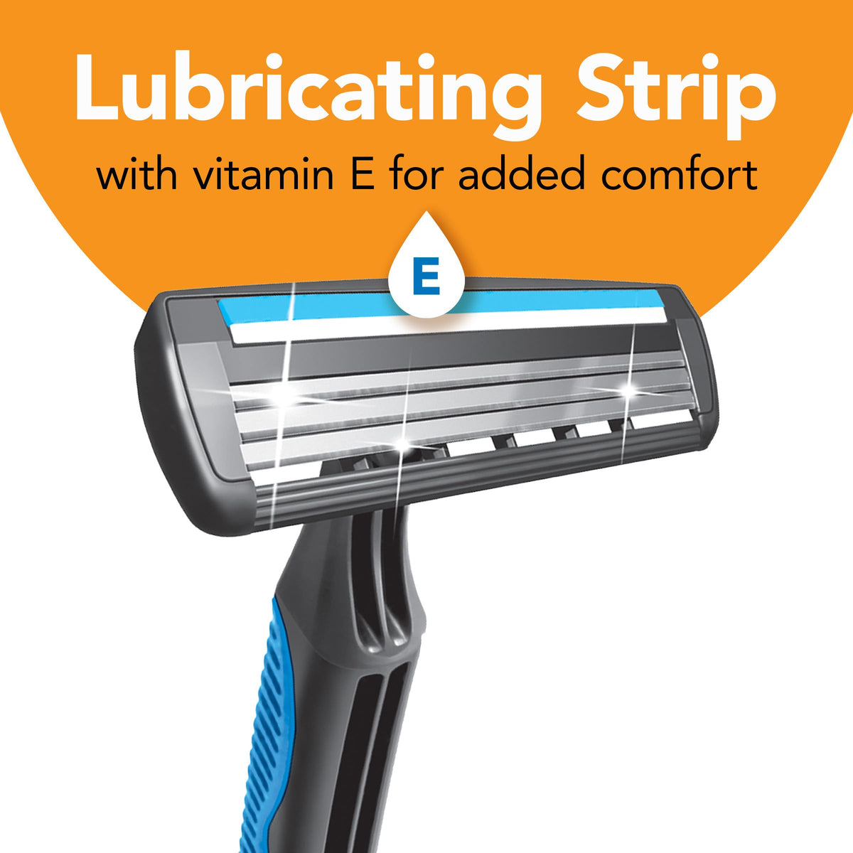 BIC Comfort 3 Men's Disposable Razors, 3 Blade For a Smooth and Comfortable Shave, 1-Count