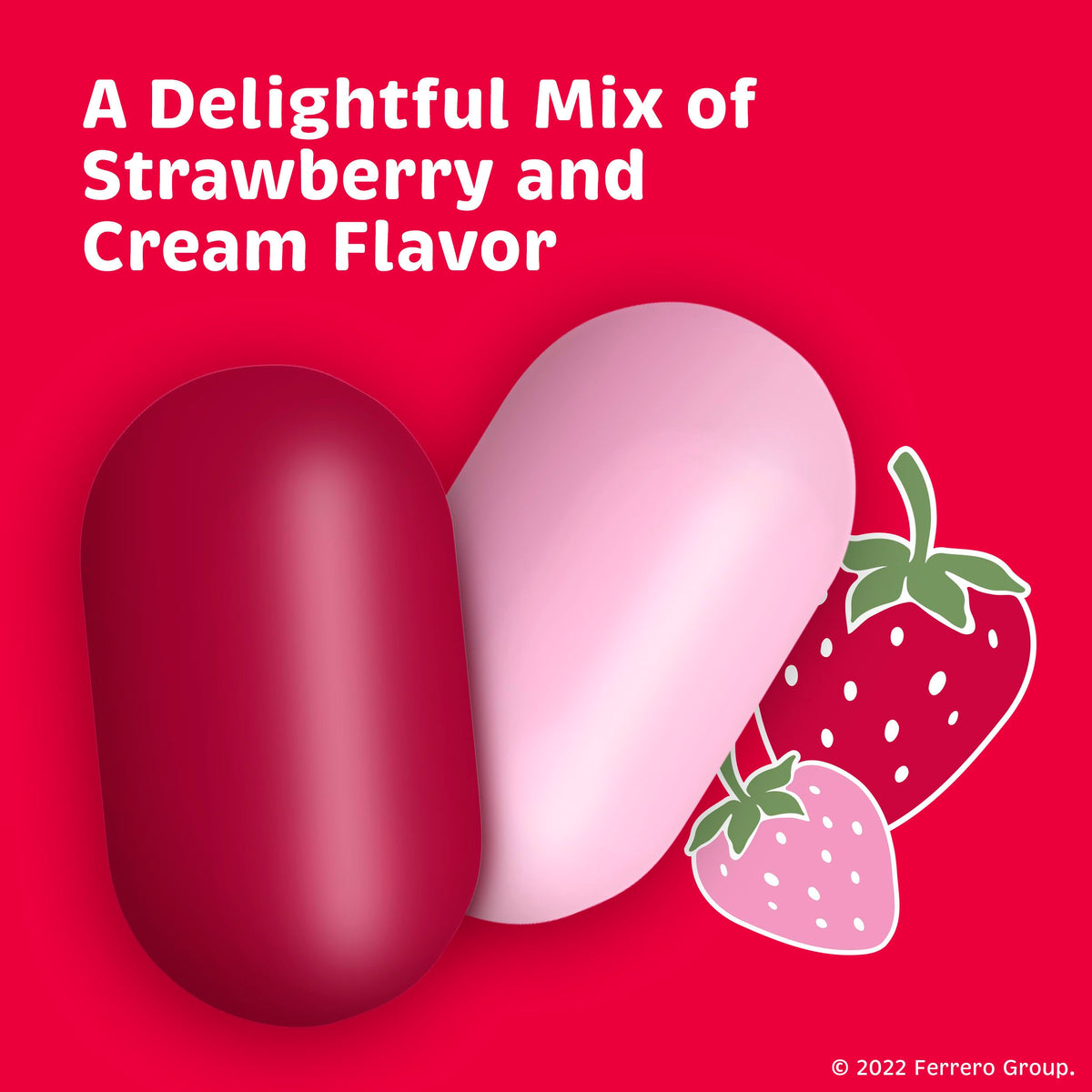 Tic Tac Strawberry & Cream Flavored Mints, Bulk 8 Pack, On-The-Go Refreshment, 3.4 oz Each