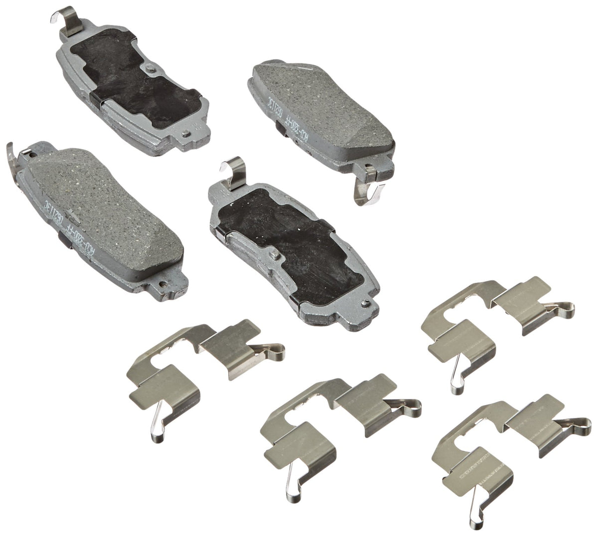 ACDelco Silver 14D1624CH Ceramic Rear Disc Brake Pad Set