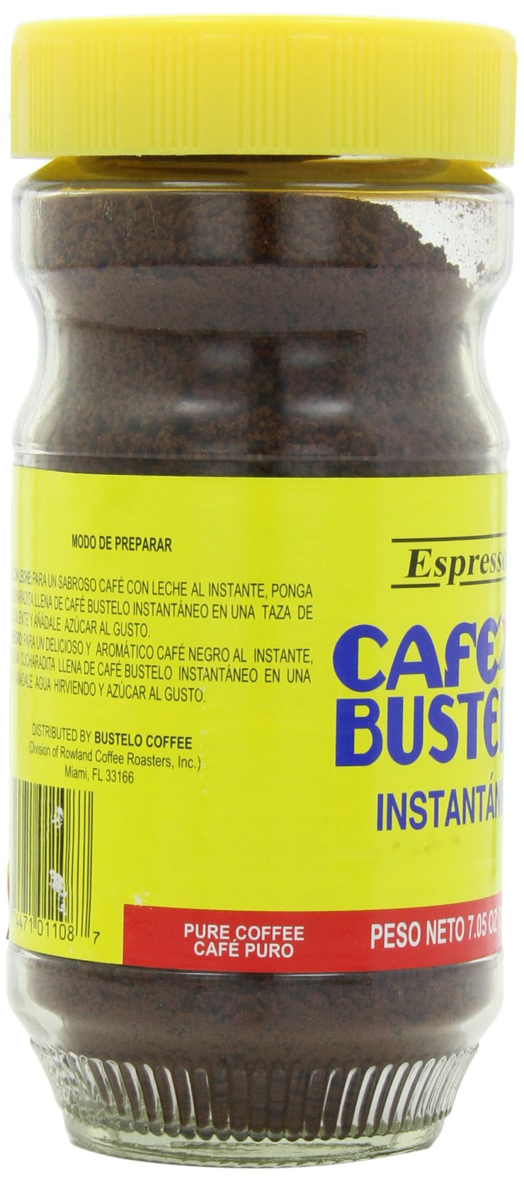 Café Bustelo Coffee, Espresso Style Instant Coffee, 7.05 Ounces, 12 Count