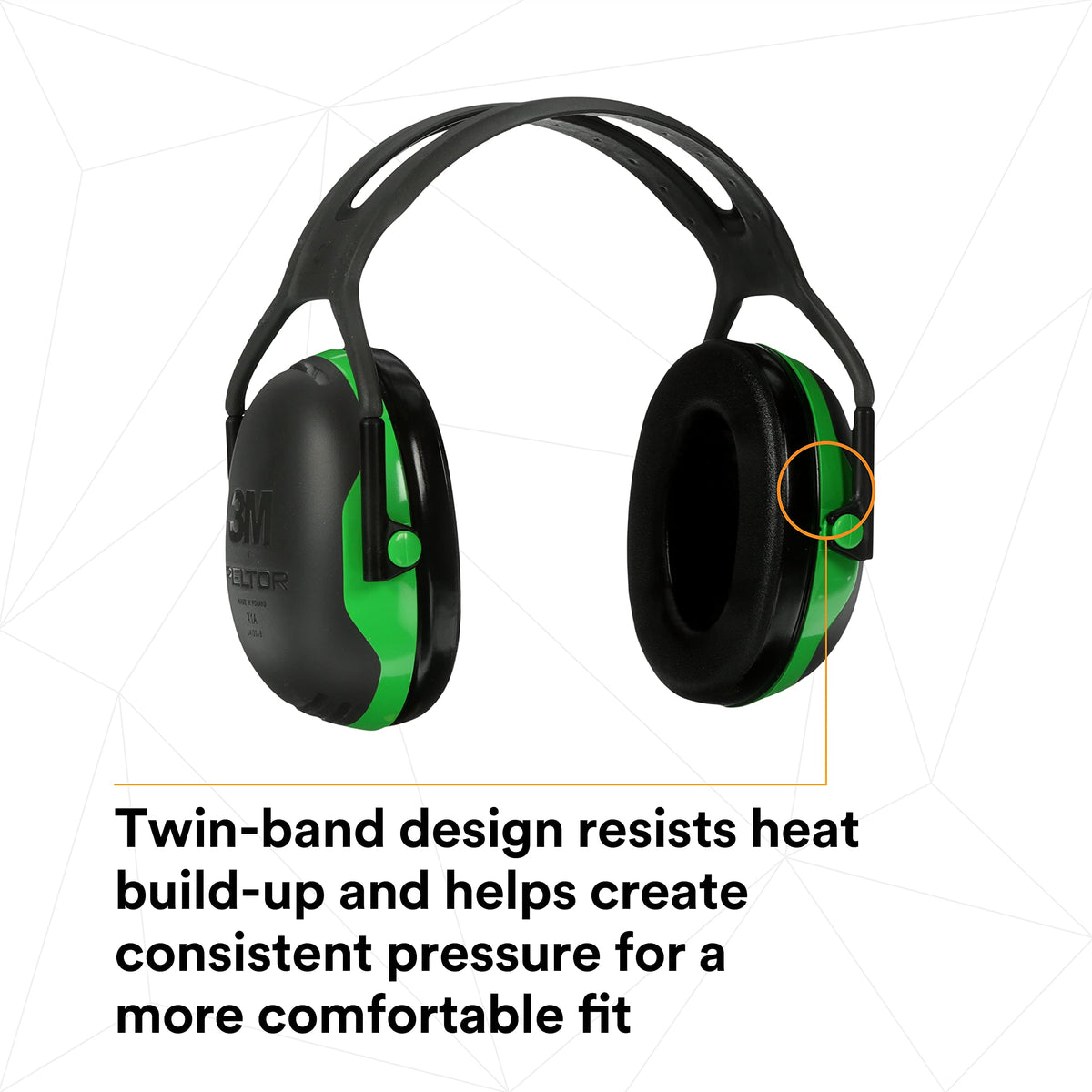 3M Standard Over The Head, Green, One Size Fits Most