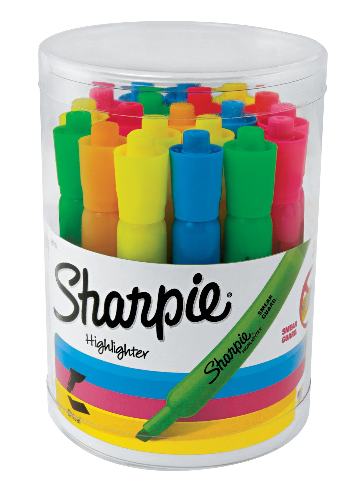 SHARPIE Tank Highlighters, Chisel Tip, Assorted Fluorescent, 20 Count (25018)