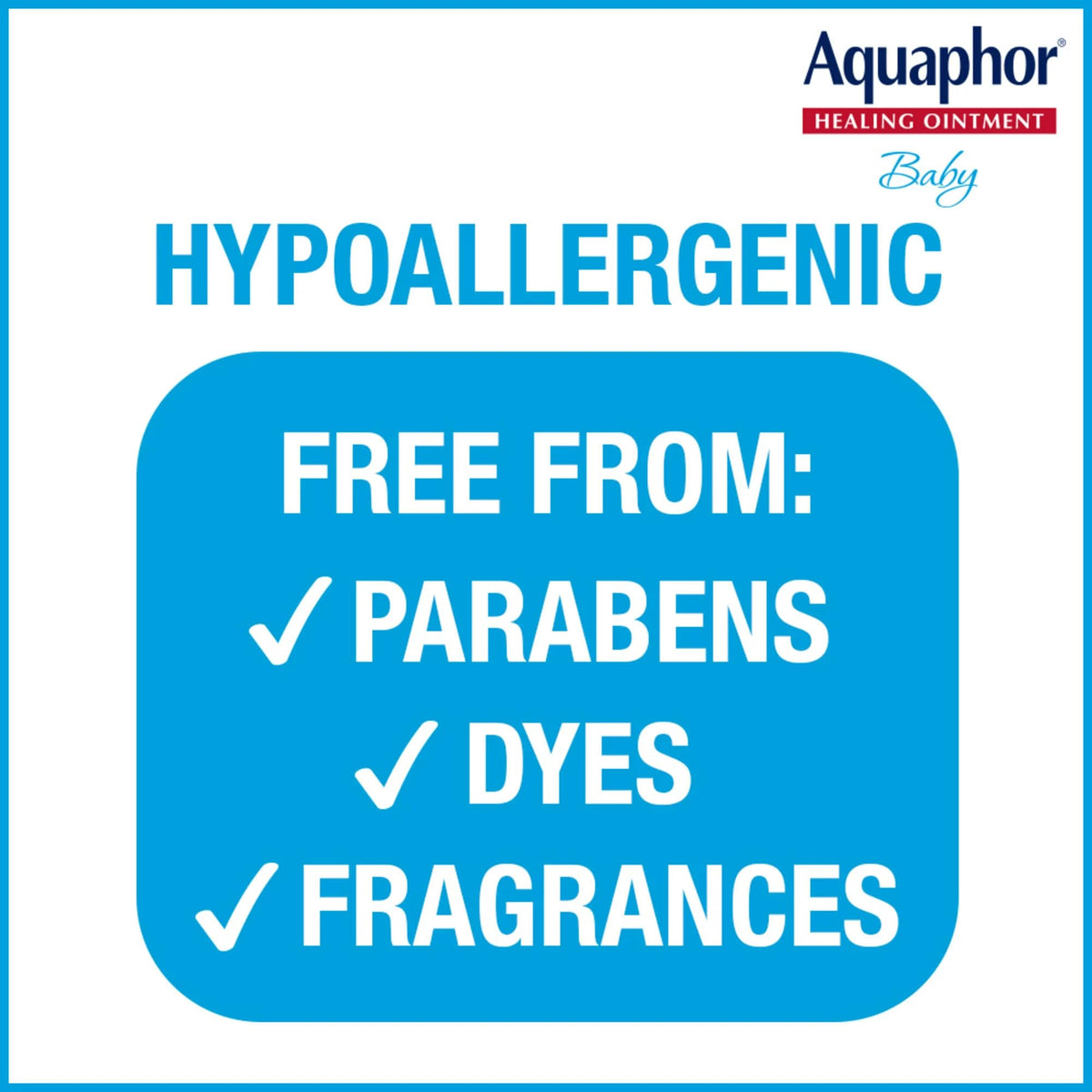 Aquaphor Baby Healing Ointment - Advanced Therapy for Chapped Cheeks and Diaper Rash, 6 Tube Pack