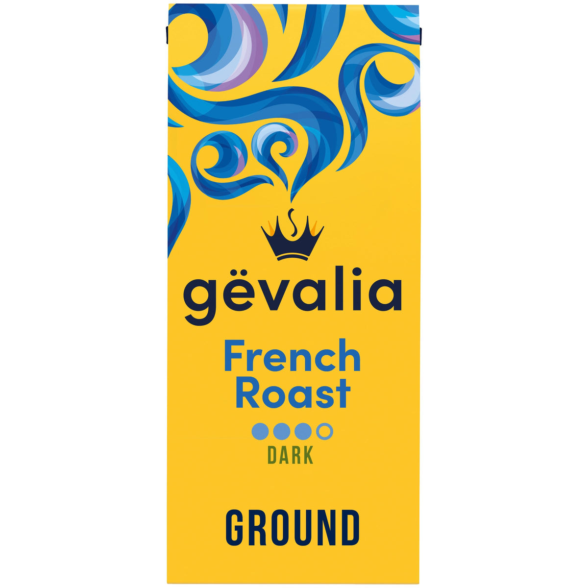 Gevalia French Roast Dark Roast Ground Coffee, 12 oz Bag