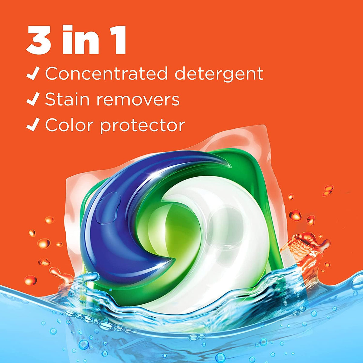 Tide Pods Laundry Detergent, Clean Breeze, 57 Pacs Capsules, 46 Ounce