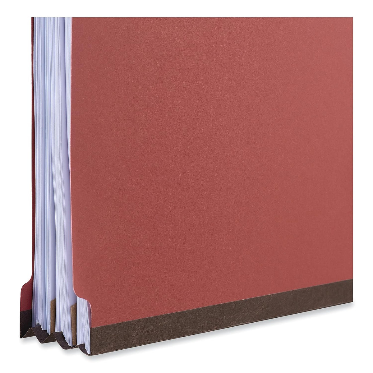 Universal UNV10203 Bright Colored Pressboard Classification Folders - Letter, Ruby Red (10/Box)