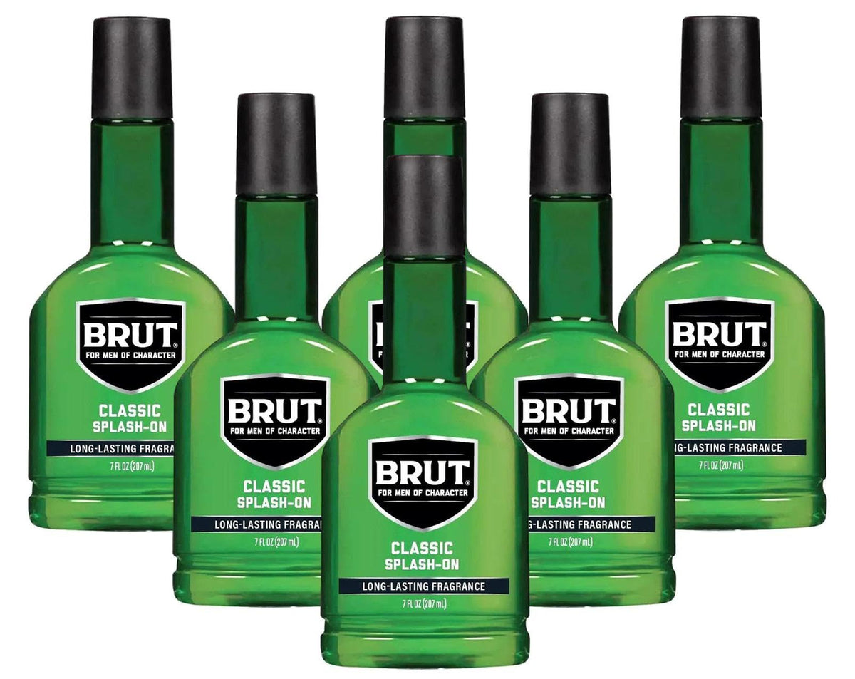 Brut Splash-On Classic Scent - 7 oz, Pack of 6