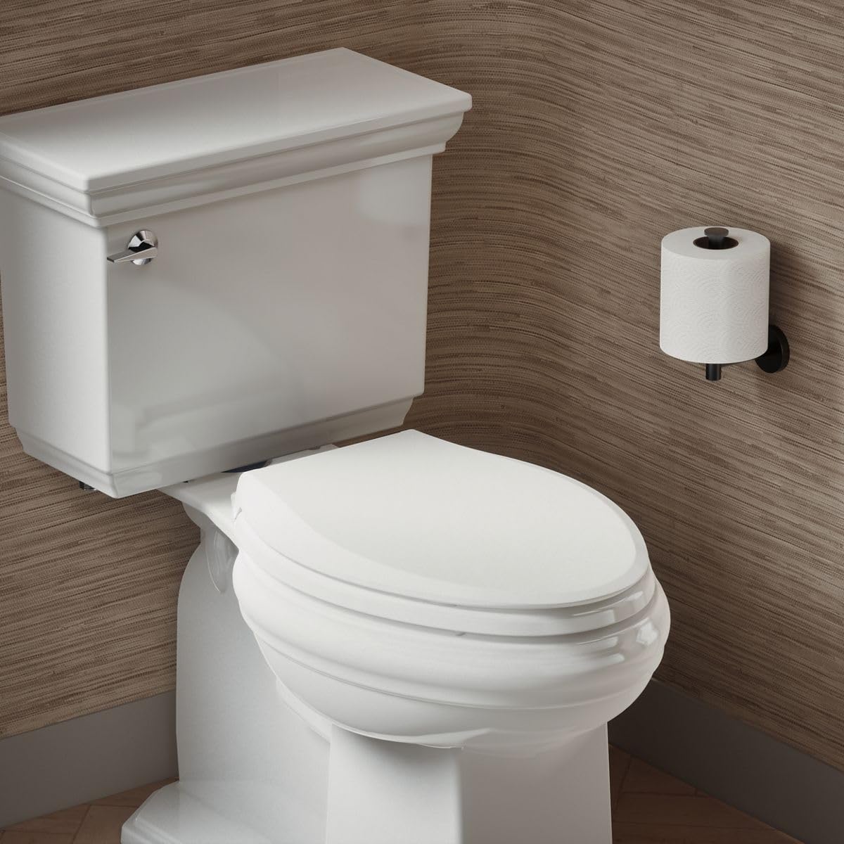 KOHLER CACHET® Nightlight Soft Close Toilet Seat Elongated, ReadyLatch®, Grip-Tight Hardware, White