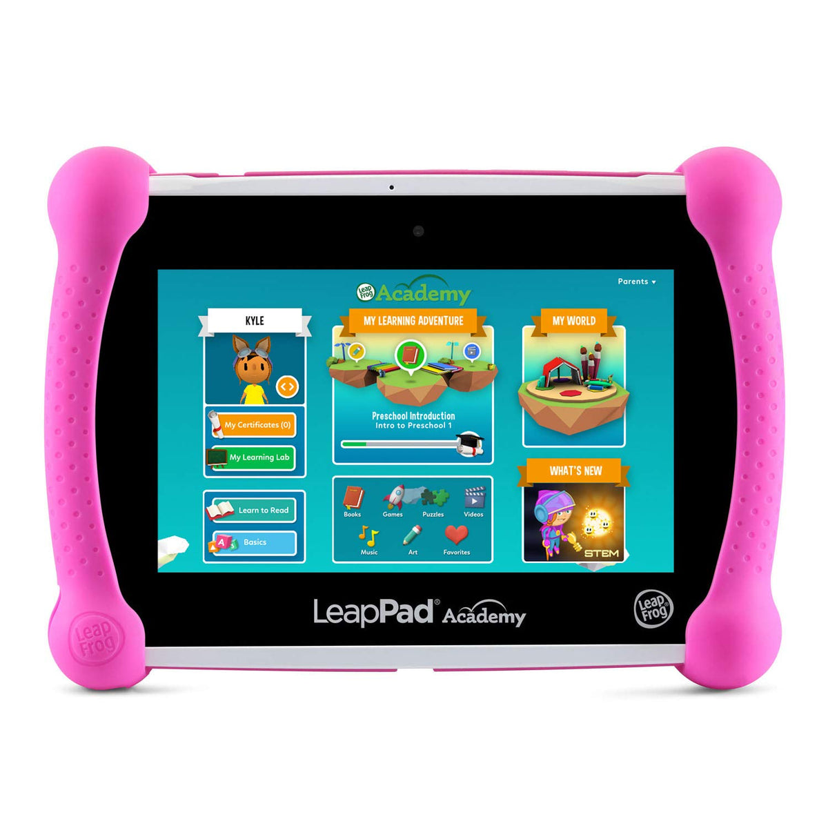 LeapFrog LeapPad Academy Kids’ Learning Tablet, Pink