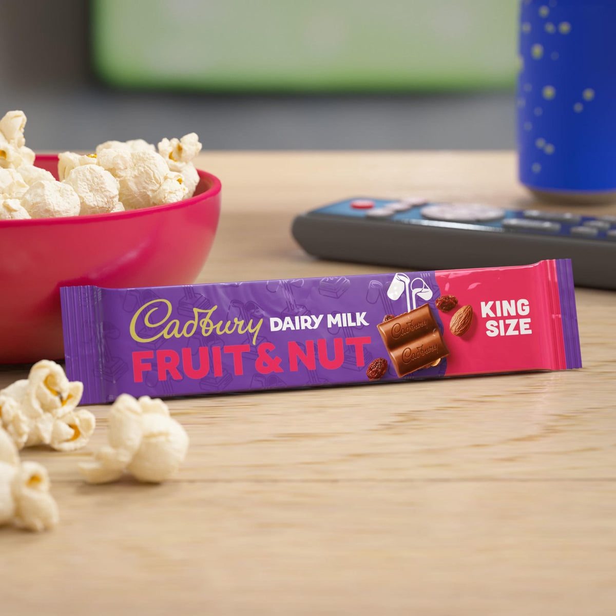 CADBURY DAIRY MILK Fruit & Nut Milk Chocolate King Size, Candy Bars, 2.3 oz (18 Count)
