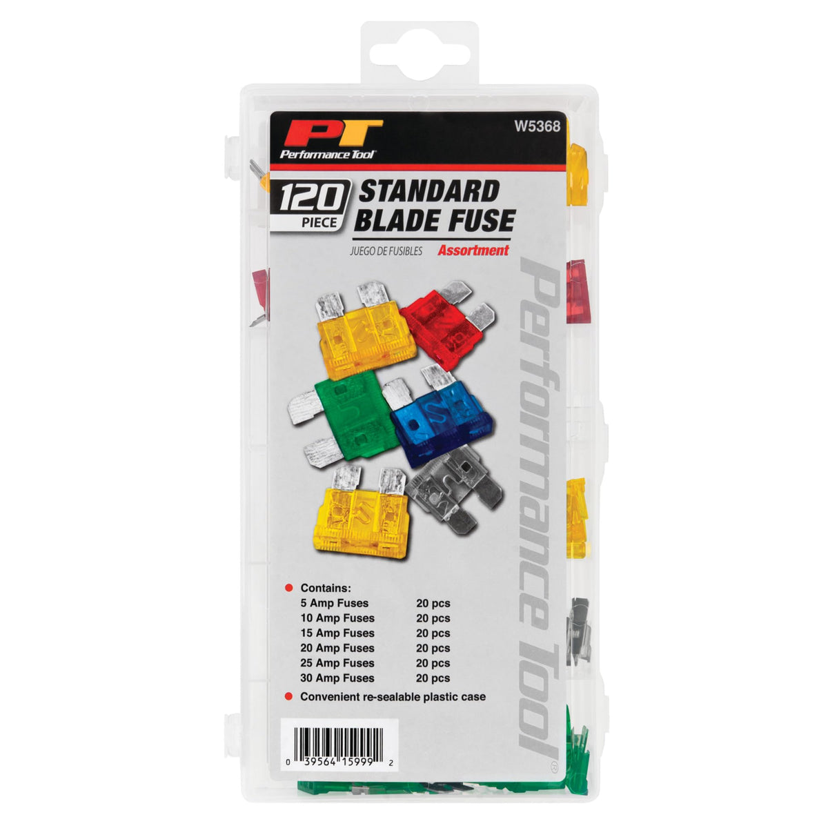 Performance Tool W5368 Performance Tool ATO Fuse Assortment - 120 Piece