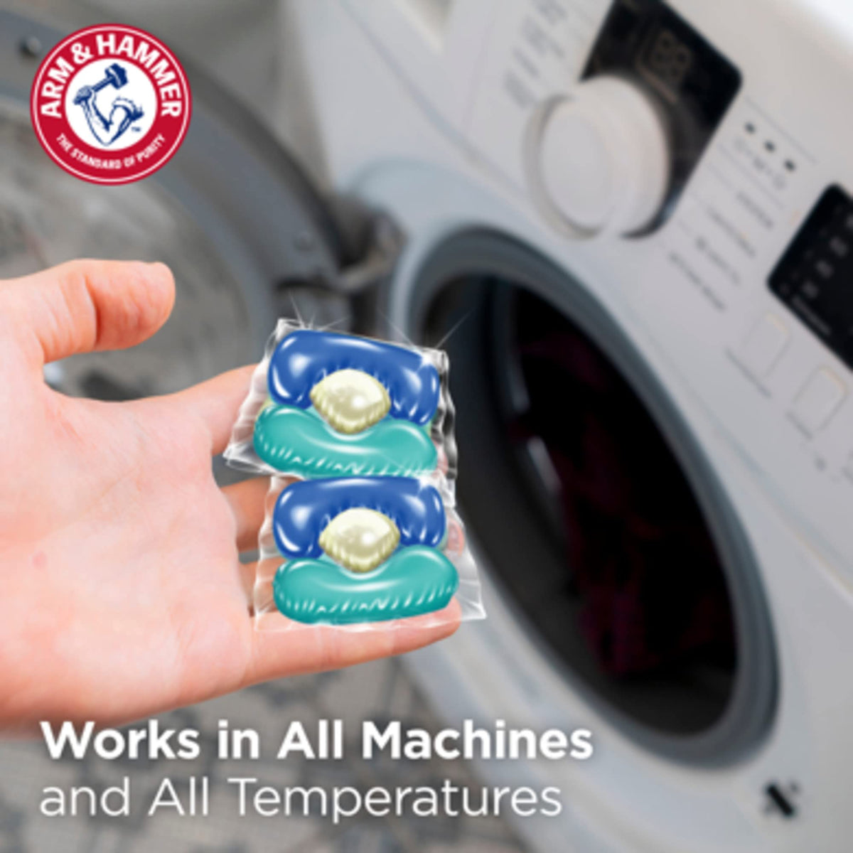 Arm & Hammer Clean Burst 5-In-1 Laundry Detergent Power Paks, 42 Count x 4 Pack