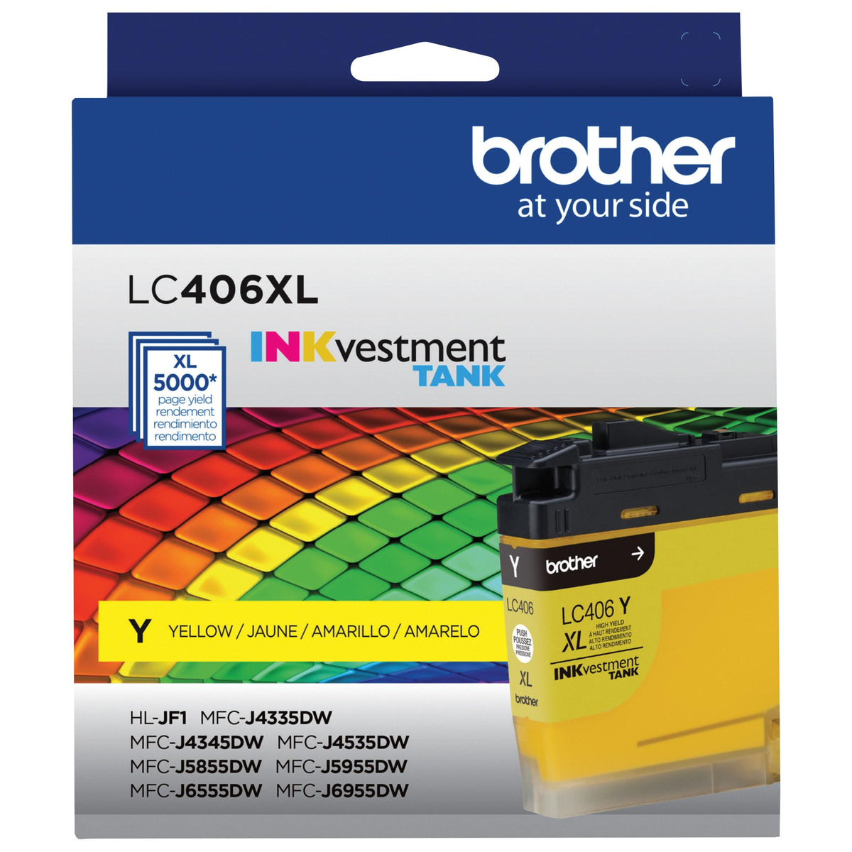 Brother LC406XLY High Yield Yellow Ink Cartridge