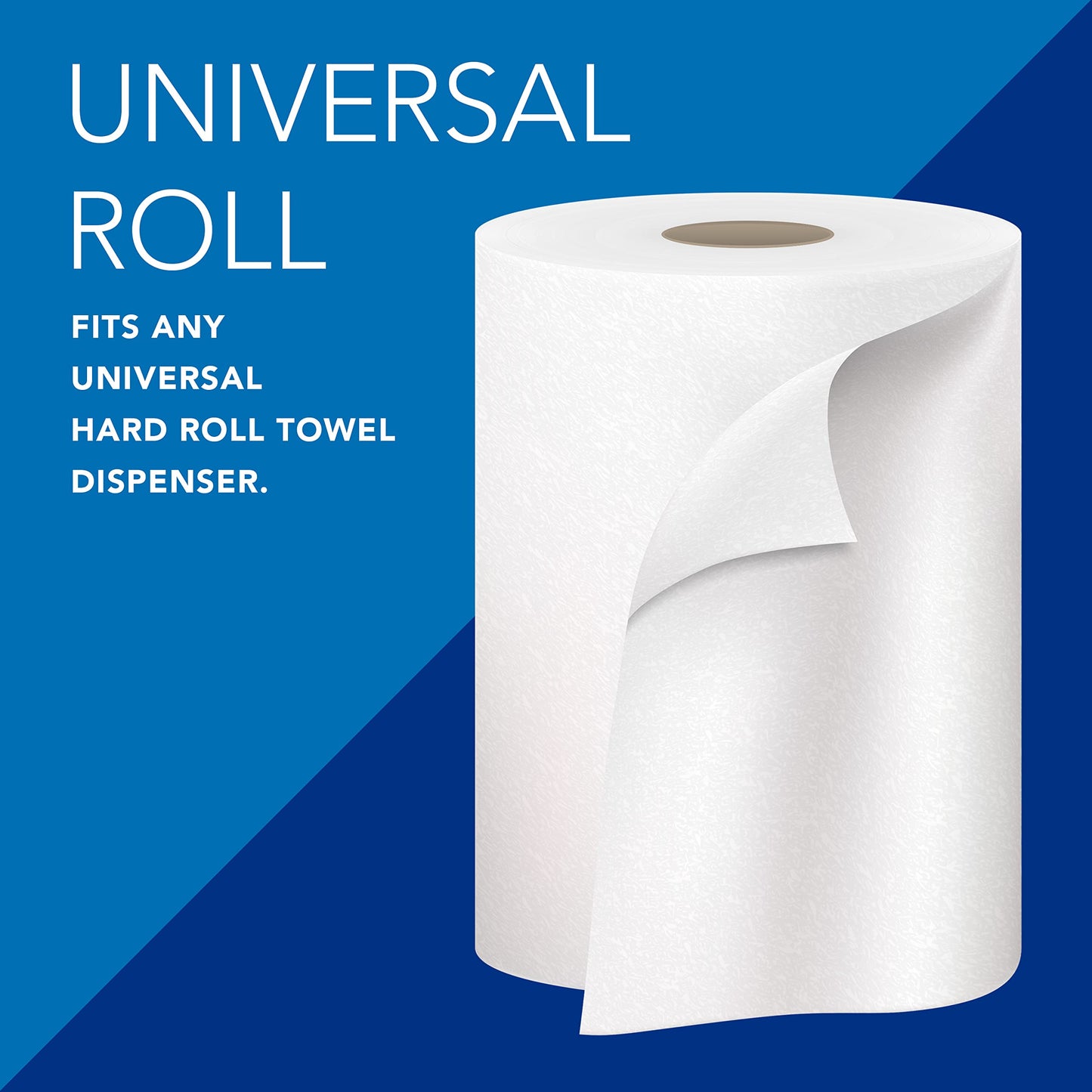 ScottÂ® Universal 100% Recycled Fiber Hard Roll Paper Towels, Bulk (01052), 1.5" Core, with Absorbency Pockets, White (800'/Roll, 12 Rolls/Case, 9,600'/Case)