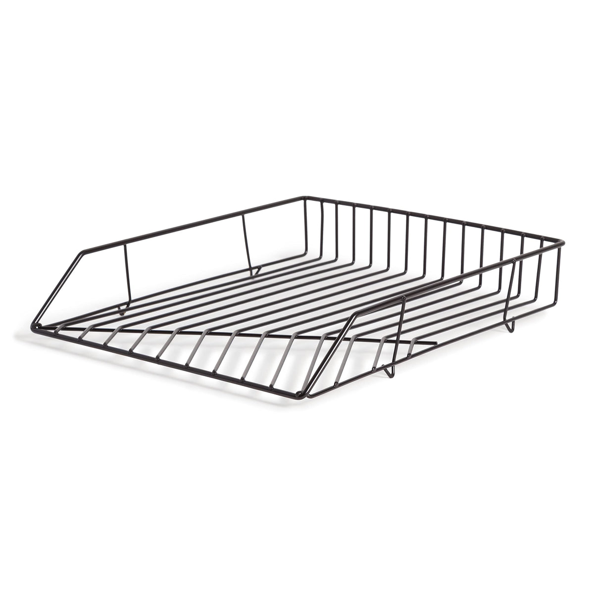 U Brands Vena Paper Tray, Black