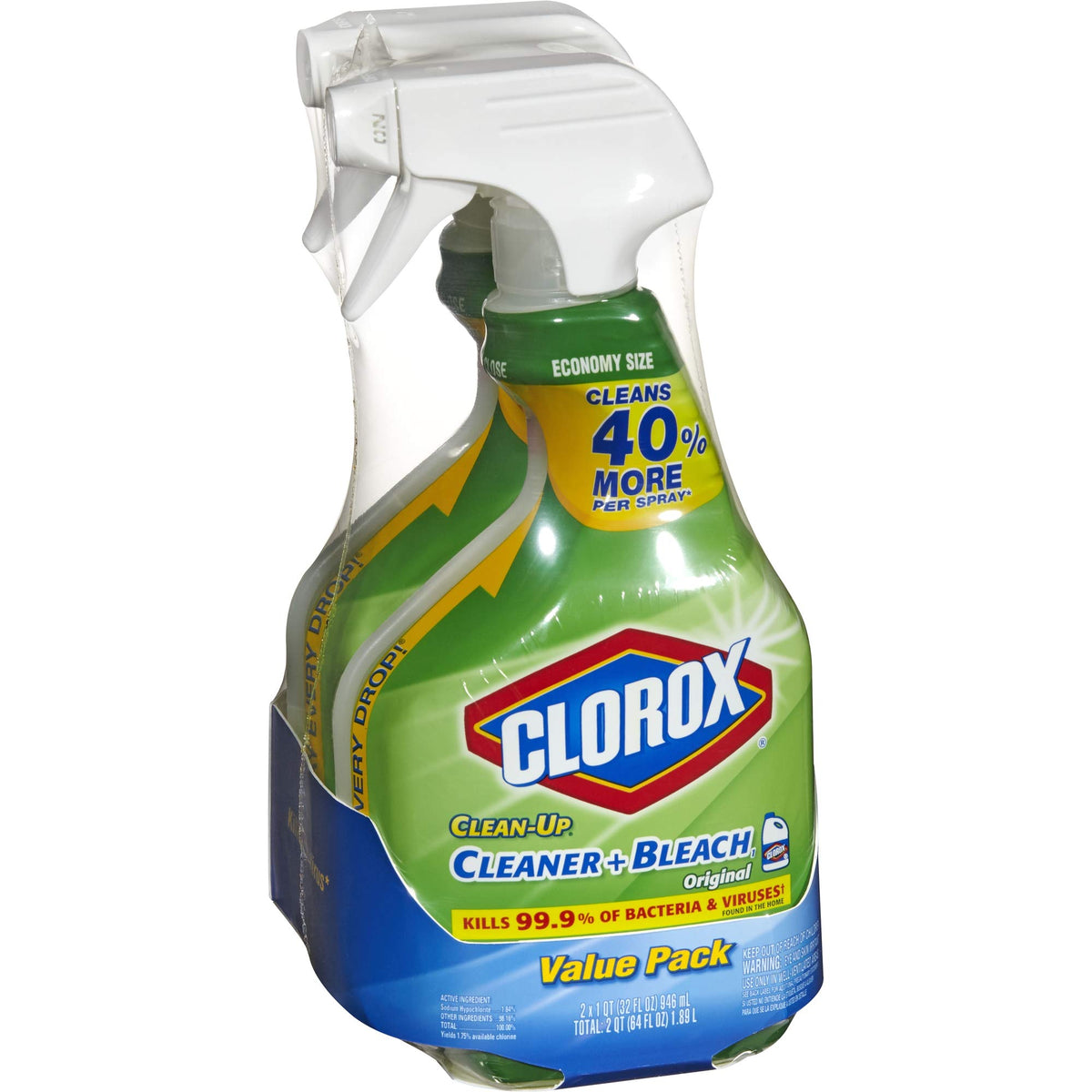 Clorox Clean-Up All Purpose Cleaner with Bleach - Original, 32 Ounce Spray Bottle (Pack of 3)
