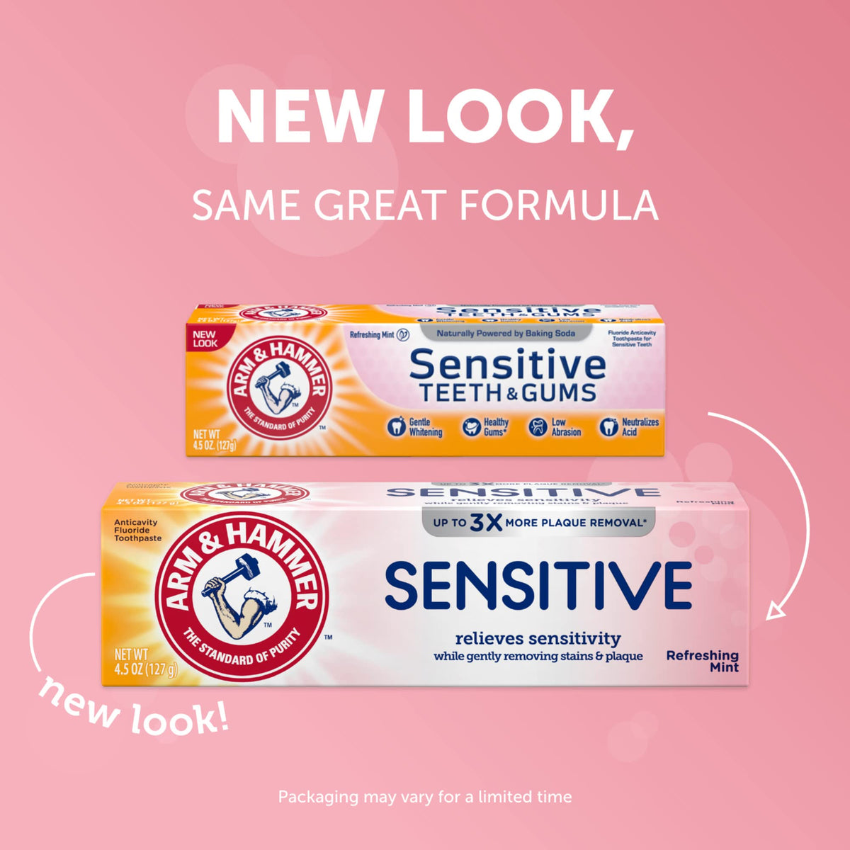 Arm & Hammer Sensitive Toothpaste, Refreshing Mint, Relieves Sensitivity, 4.5 Ounce (Pack of 12)
