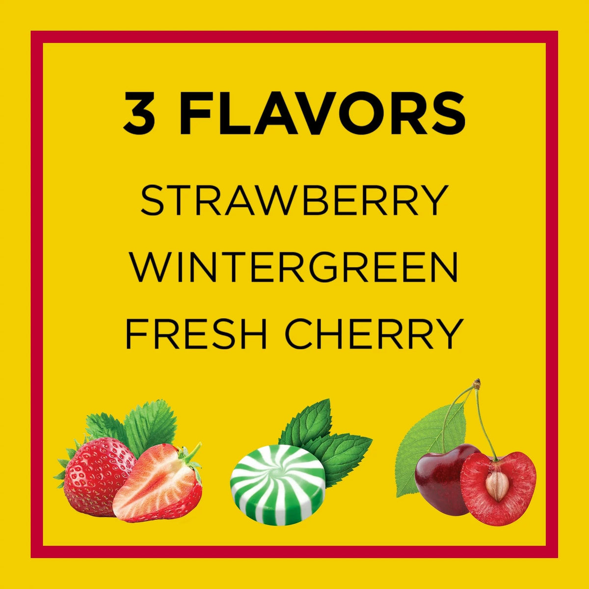 Carmex Moisturizing Lip Balm 3 Tubes Assorted Flavor - Fresh Cherry, Strawberry, Wintergreen (6 Pack)