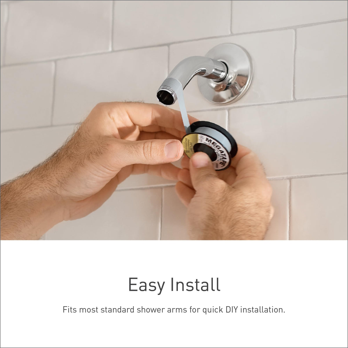 Moen Velocity Brushed Nickel Two-Function Rainshower 8-Inch Shower Head with Immersion Technology for a High-Pressure Rinse, S6320BN
