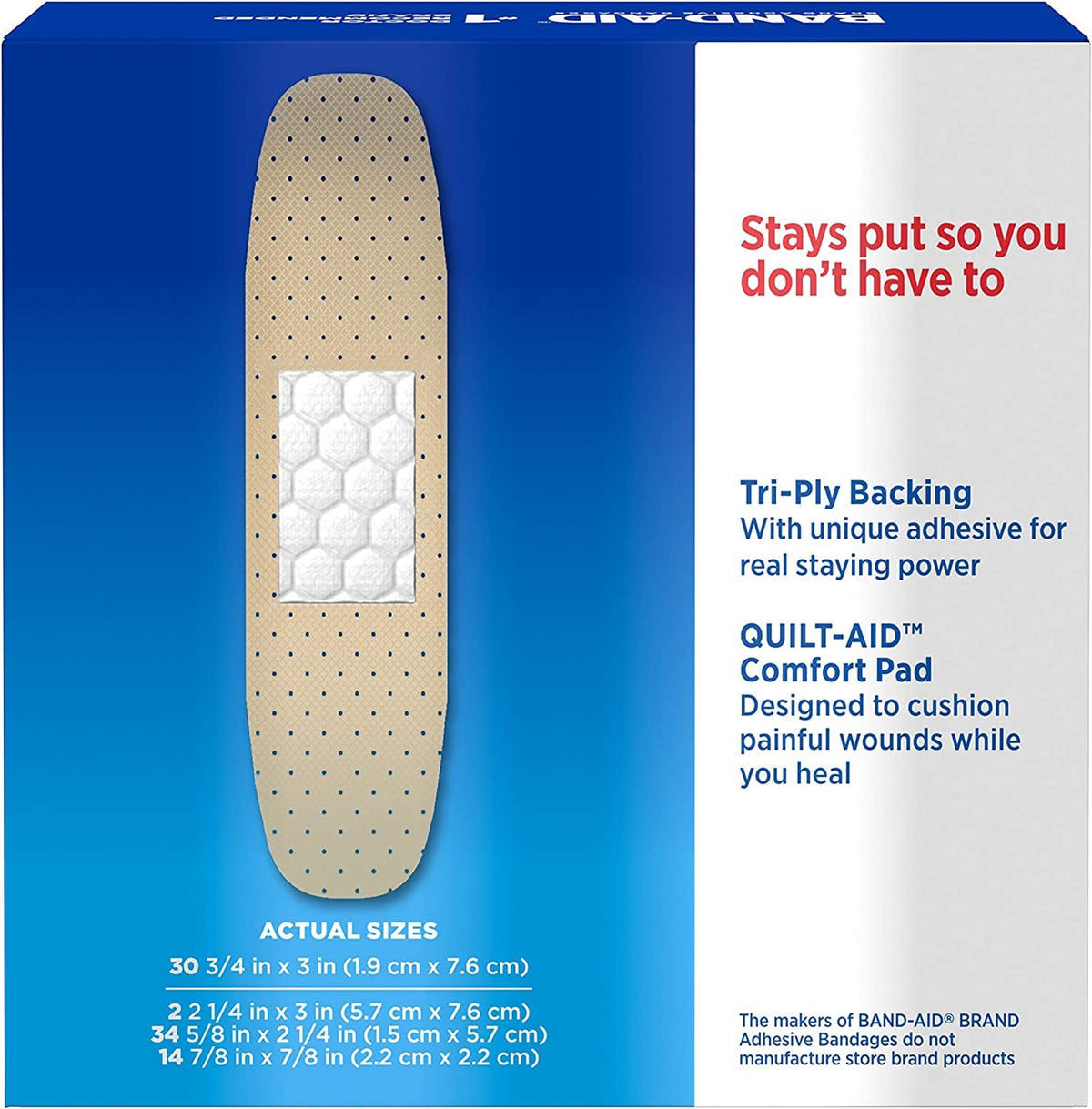 BAND-AID® Brand TRU-STAY™ Sheer Bandages Assorted, 80 Count