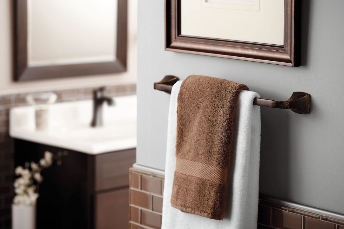 Moen YB5124CH Voss 24-Inch Bathroom -Towel Bar, Chrome