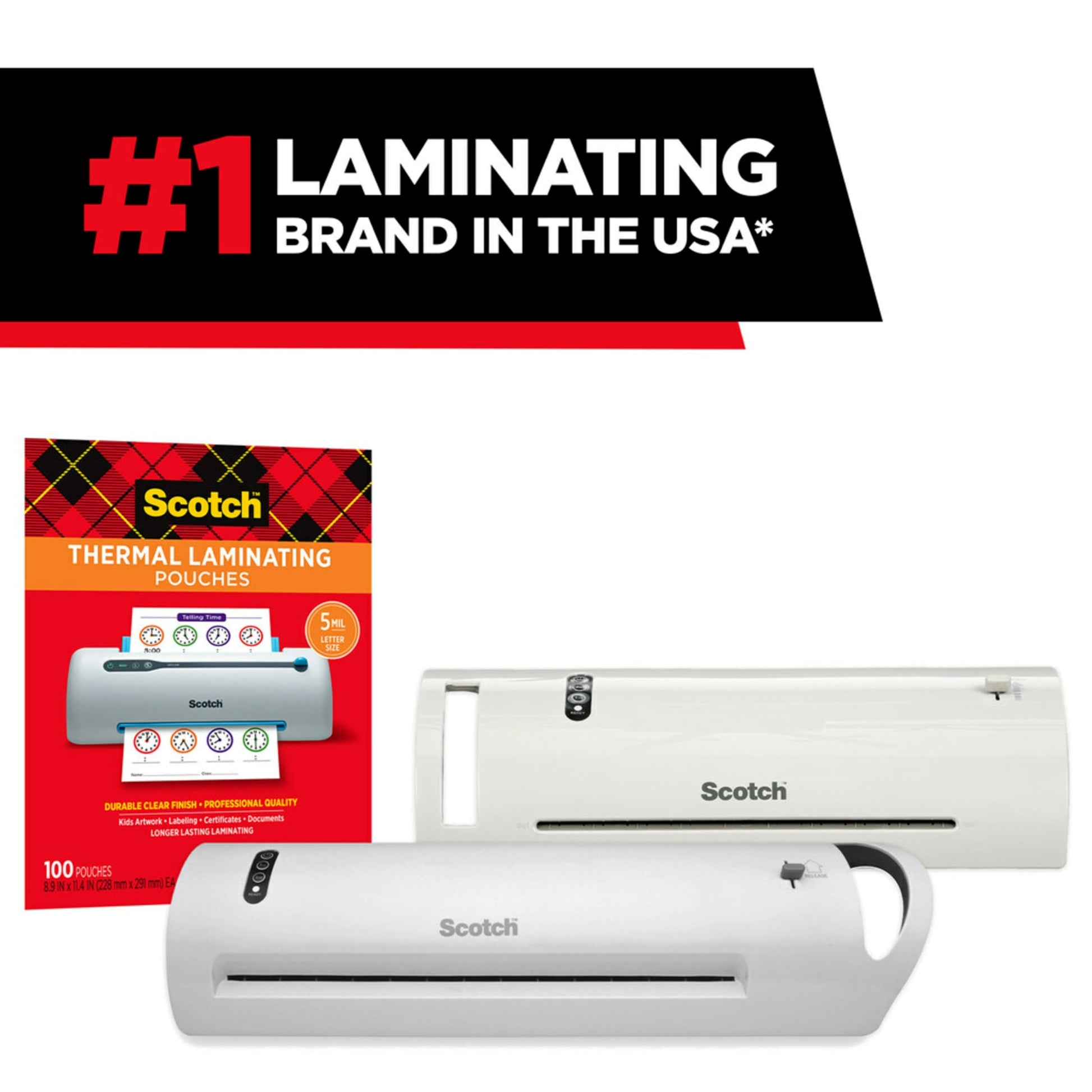 Scotch Thermal Laminating Pouches Premium Quality, 5 Mil Thick for Extra Protection, 20 Pack Business Card Size Laminating Sheets, Our Most Durable Lamination Pouch, 2.3 x 3.7 inches (TP5851-20)