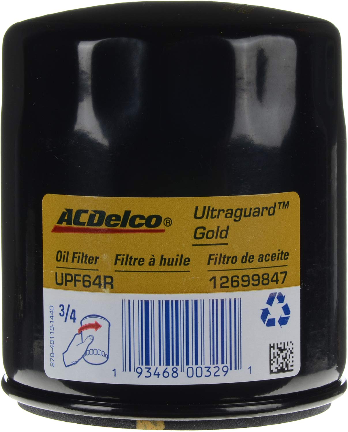 ACDelco Gold UPF64RF Ultraguard Durapack Engine Oil Filter (Pack of 12)