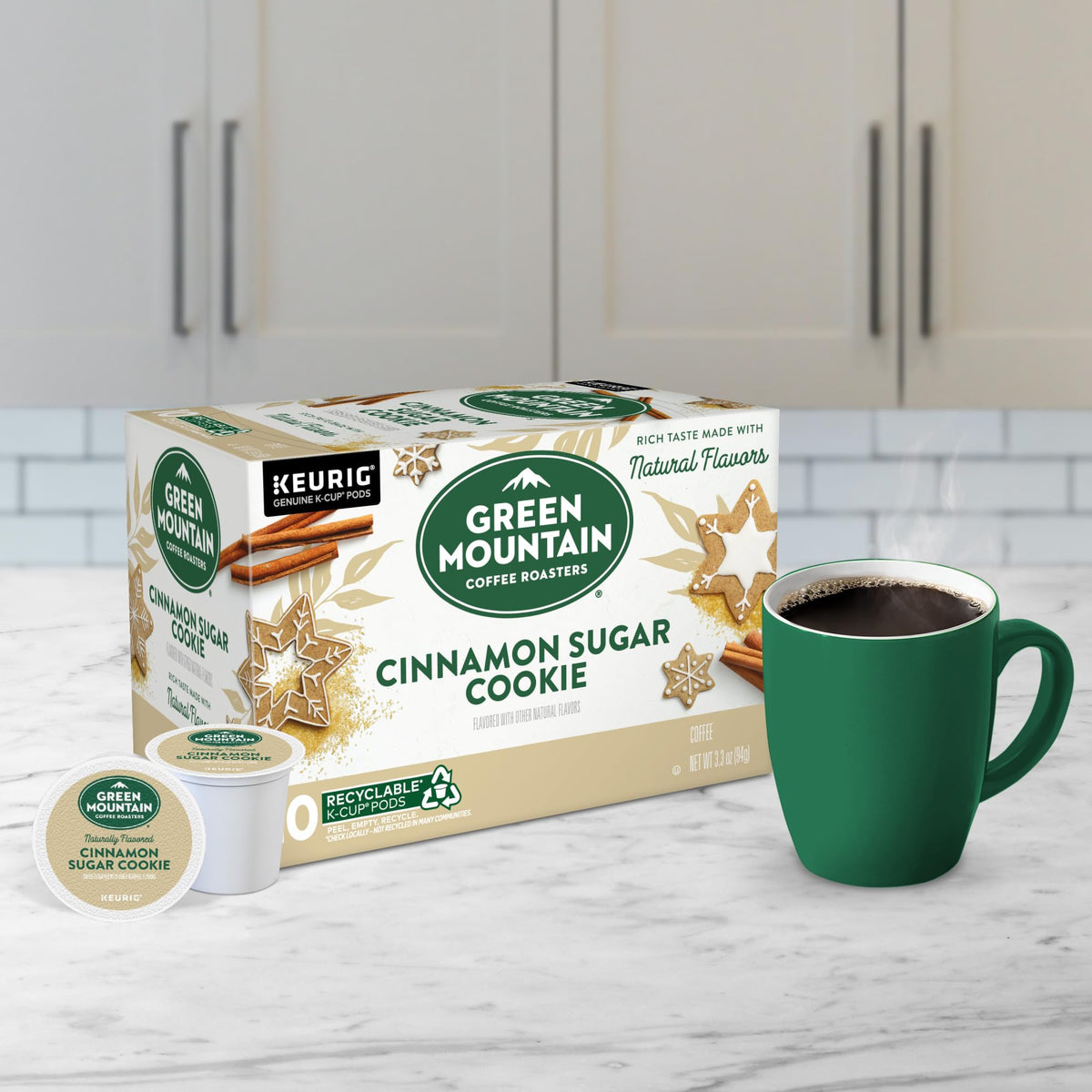 Green Mountain Coffee Roasters Cinnamon Sugar Cookie Coffee, Keurig Single Serve K-Cup Pods, 60 Count