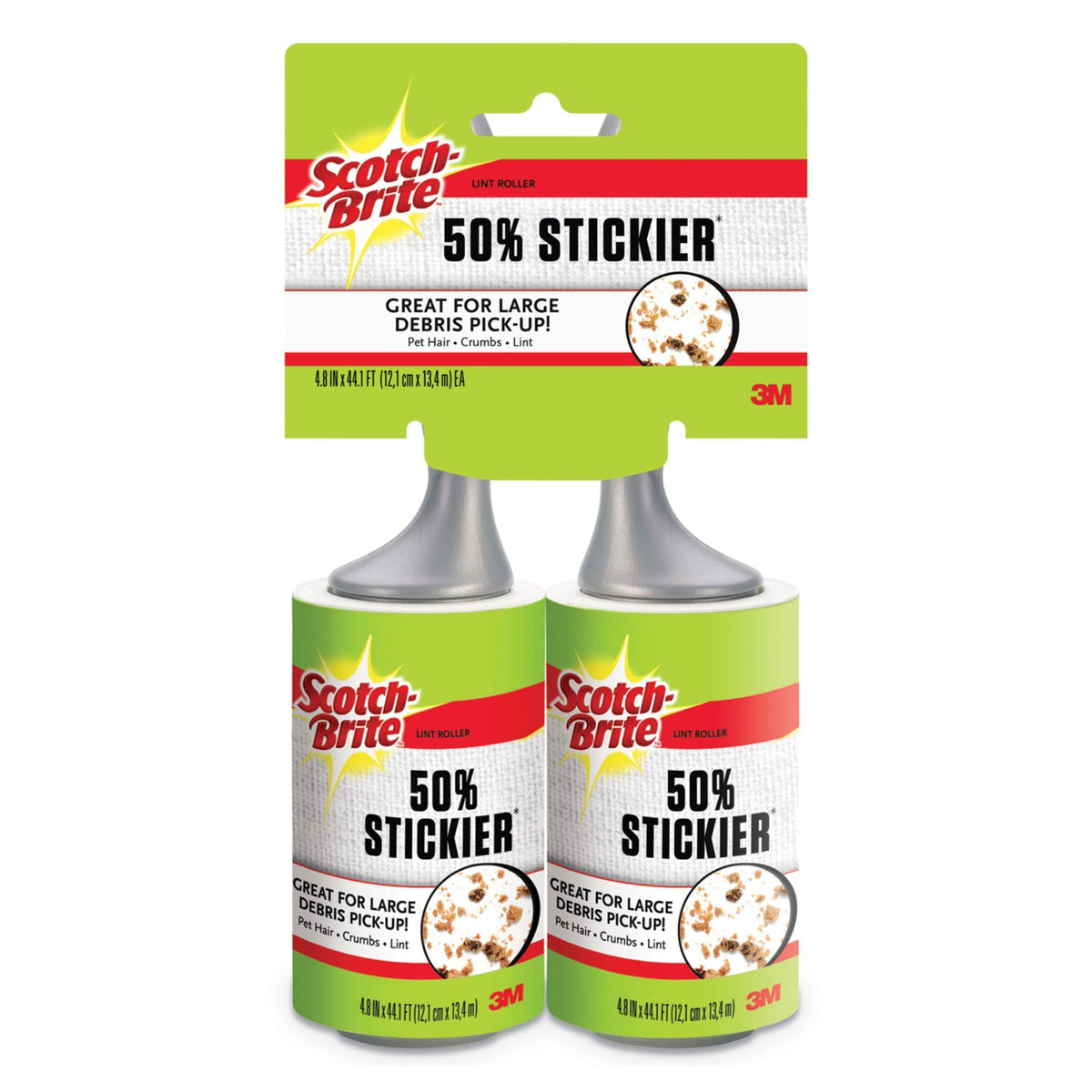 3M 830GRS80TP - Scotch-Brite Lint Roller 830GRS80TP 2/pk Green