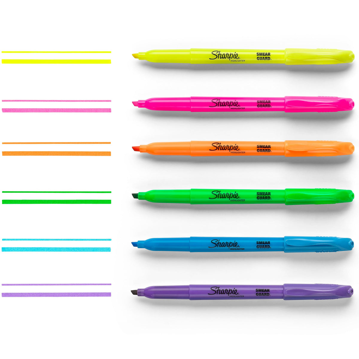 Sharpie Pocket Style Highlighters, Chisel Tip, Assorted Fluorescent, (Pack of 36, 432 Count Total)