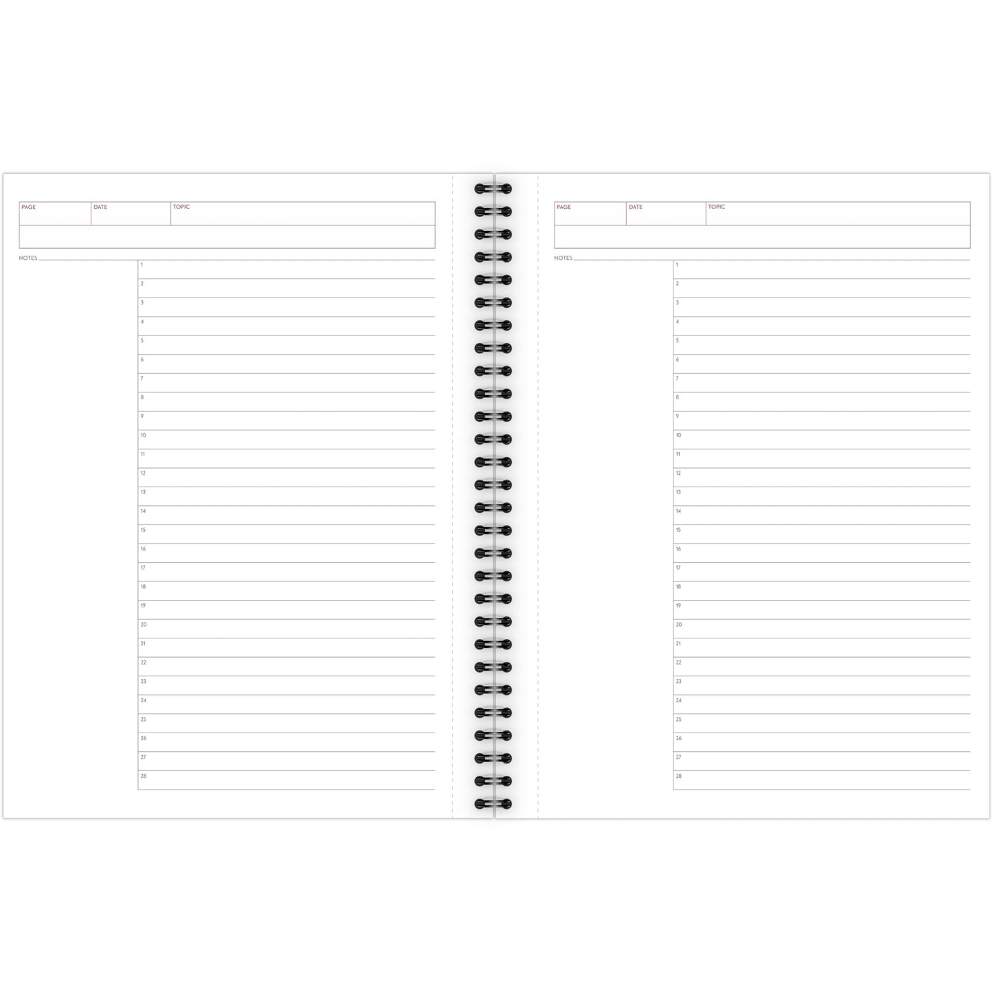 Cambridge Notebook, Business Notebook, 7-1/4" x 9-1/2", 80 Sheets, Ruled, Action Planner, Flexible Cover, Wirebound, Gray (06122)