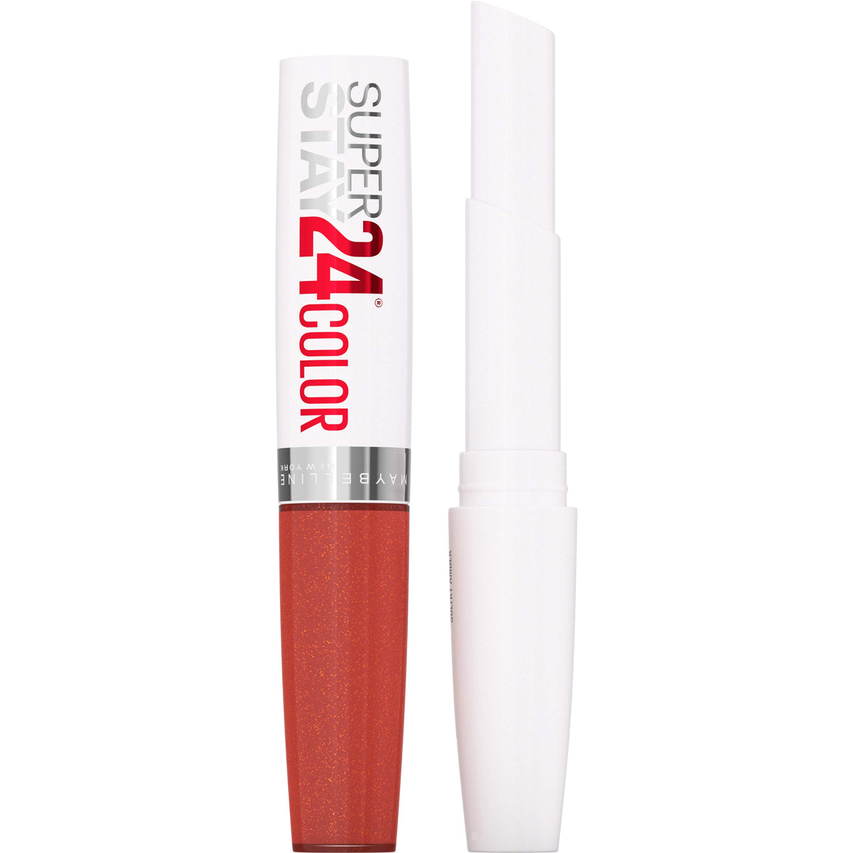 Maybelline New York Maybelline Super Stay 24 2-step Long Lasting Liquid Lipstick and Lip Balm, Sultry Amber, 1 Kit, 915 Sultry Amber, 1 count (Pack of 2)