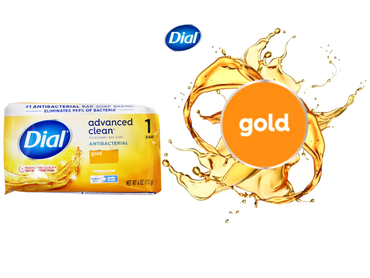Dial Gold Advanced Clean, Antibacterial Deodorant Bar Soap, 4 OZ