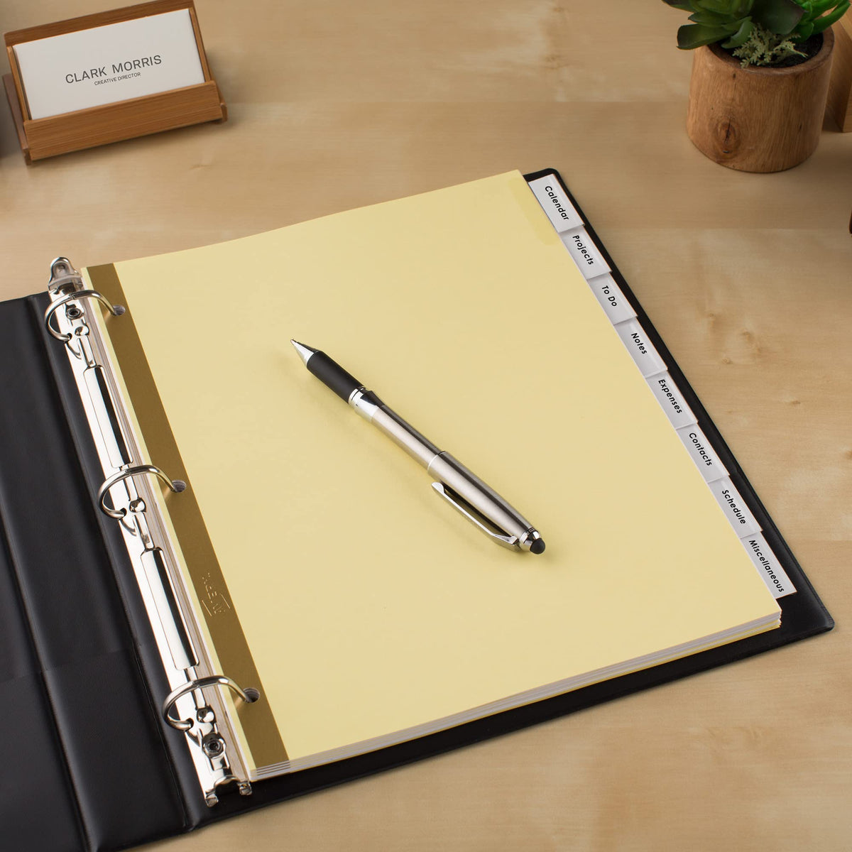 Avery 8-Tab Binder Dividers, Insertable Clear Big Tabs, 1 Set (11112)