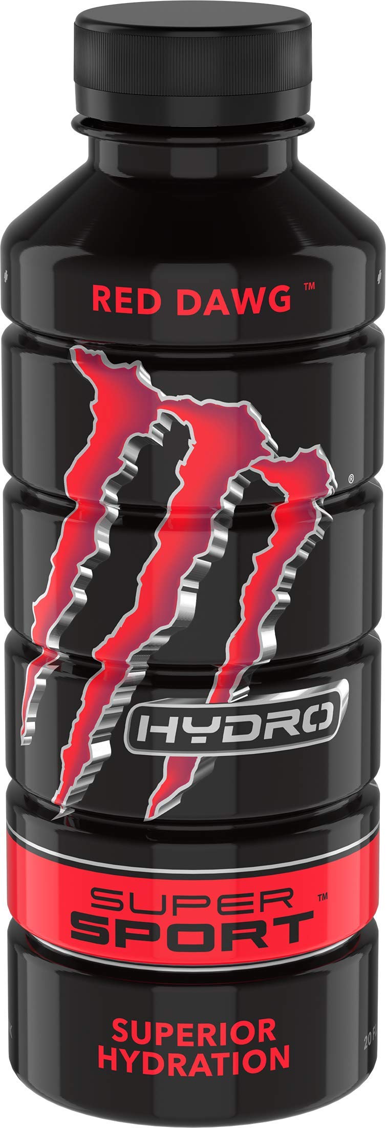 Monster Energy Hydro Red Dawg, Super Sport, 20 Oz (Pack Of 12)